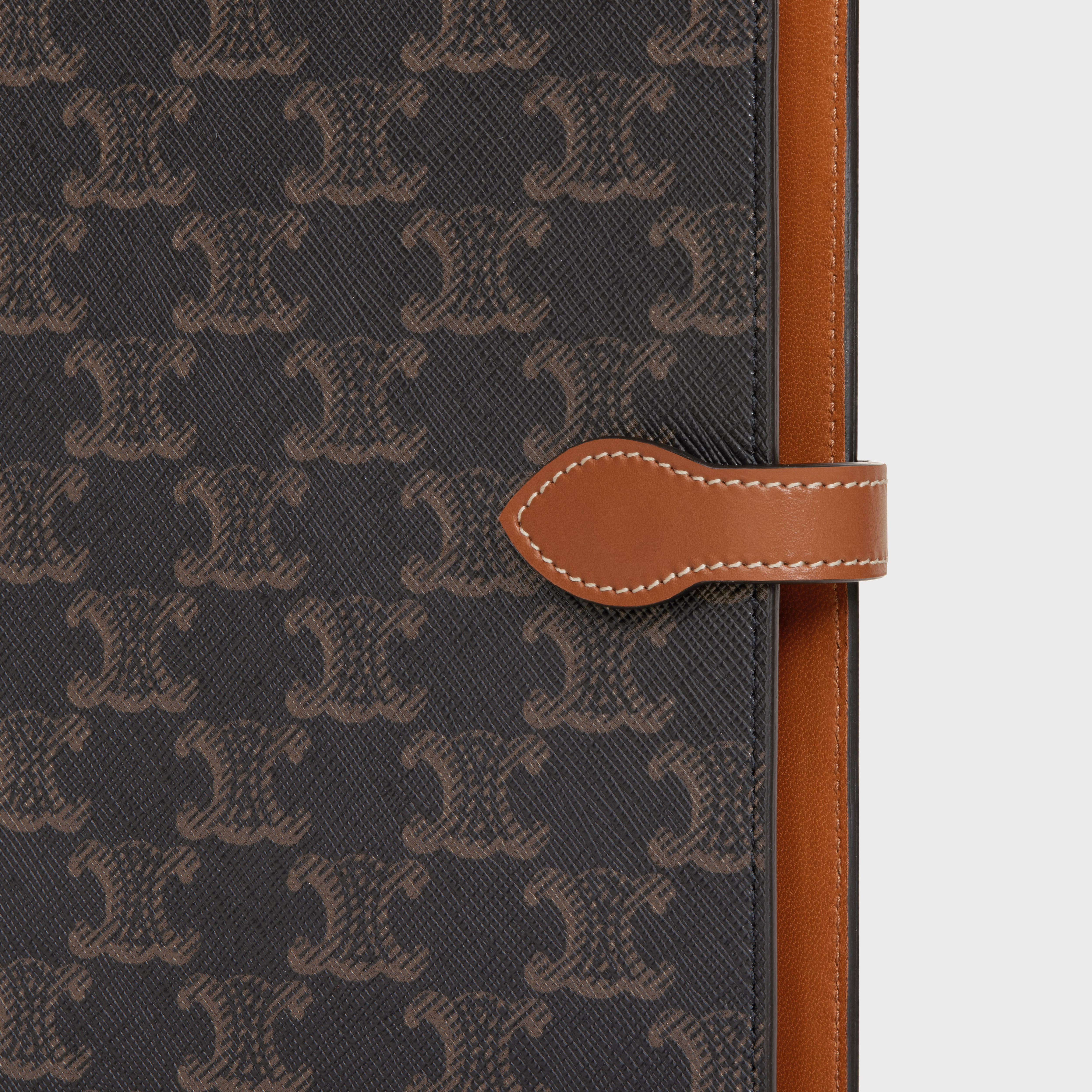 MEDIUM NOTEBOOK COVER IN TRIOMPHE CANVAS AND CALFSKIN - 5
