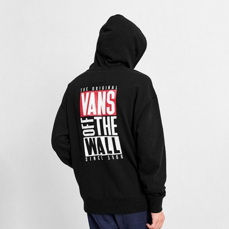 Vans 2019 Winter Men's Casual Sports Hooded Pullover Sweater Top Black VN0A4ML3BLK - 4