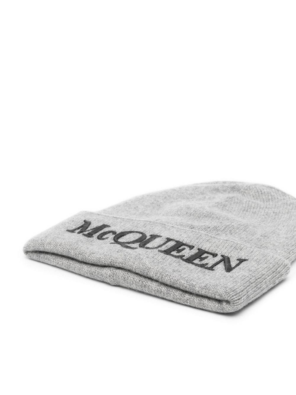 embroidered-logo ribbed beanie - 2