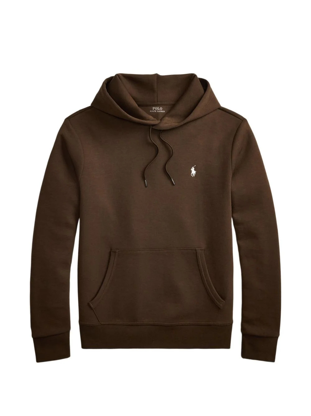 drawstring pony double-knit hoodie - 1