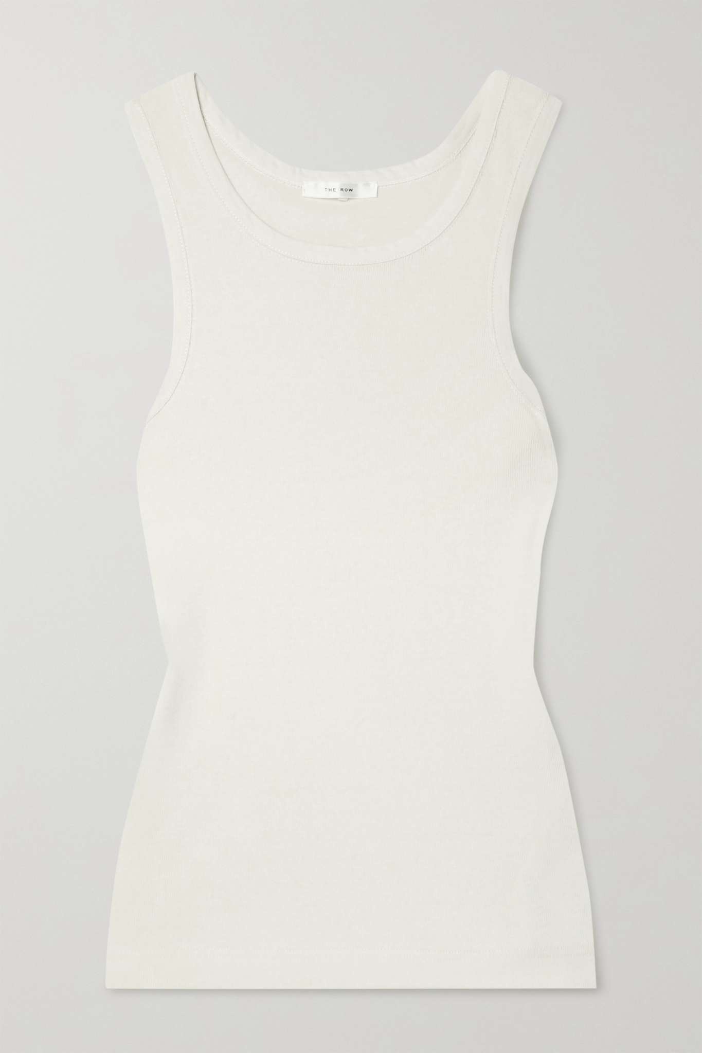 Glaura ribbed cotton-jersey tank - 1