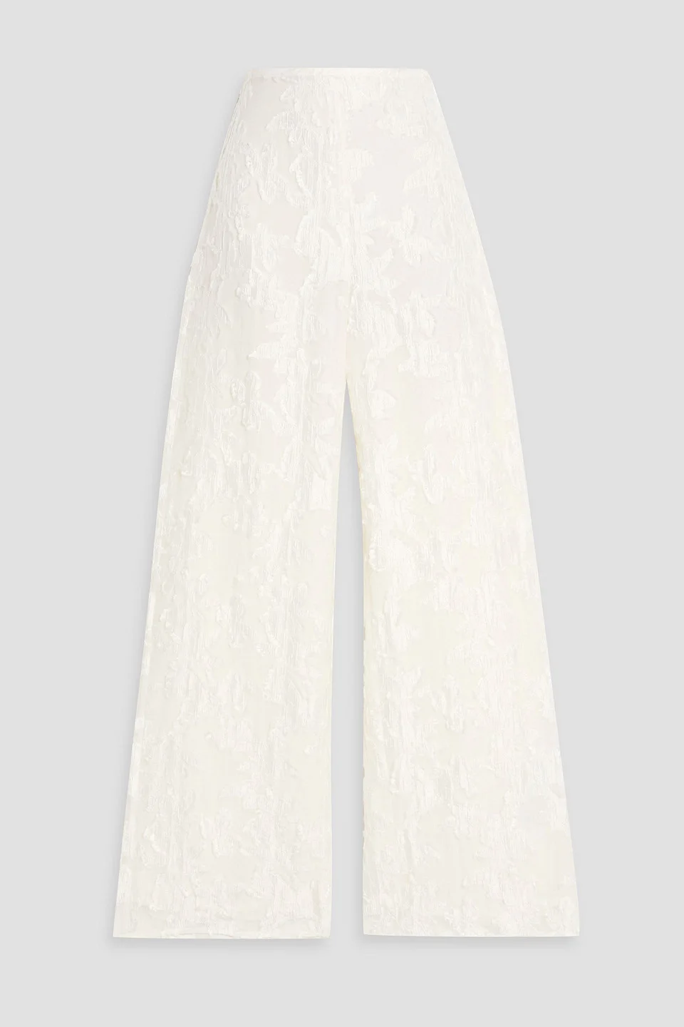 Lane fil coupé organza wide-leg pants - 1