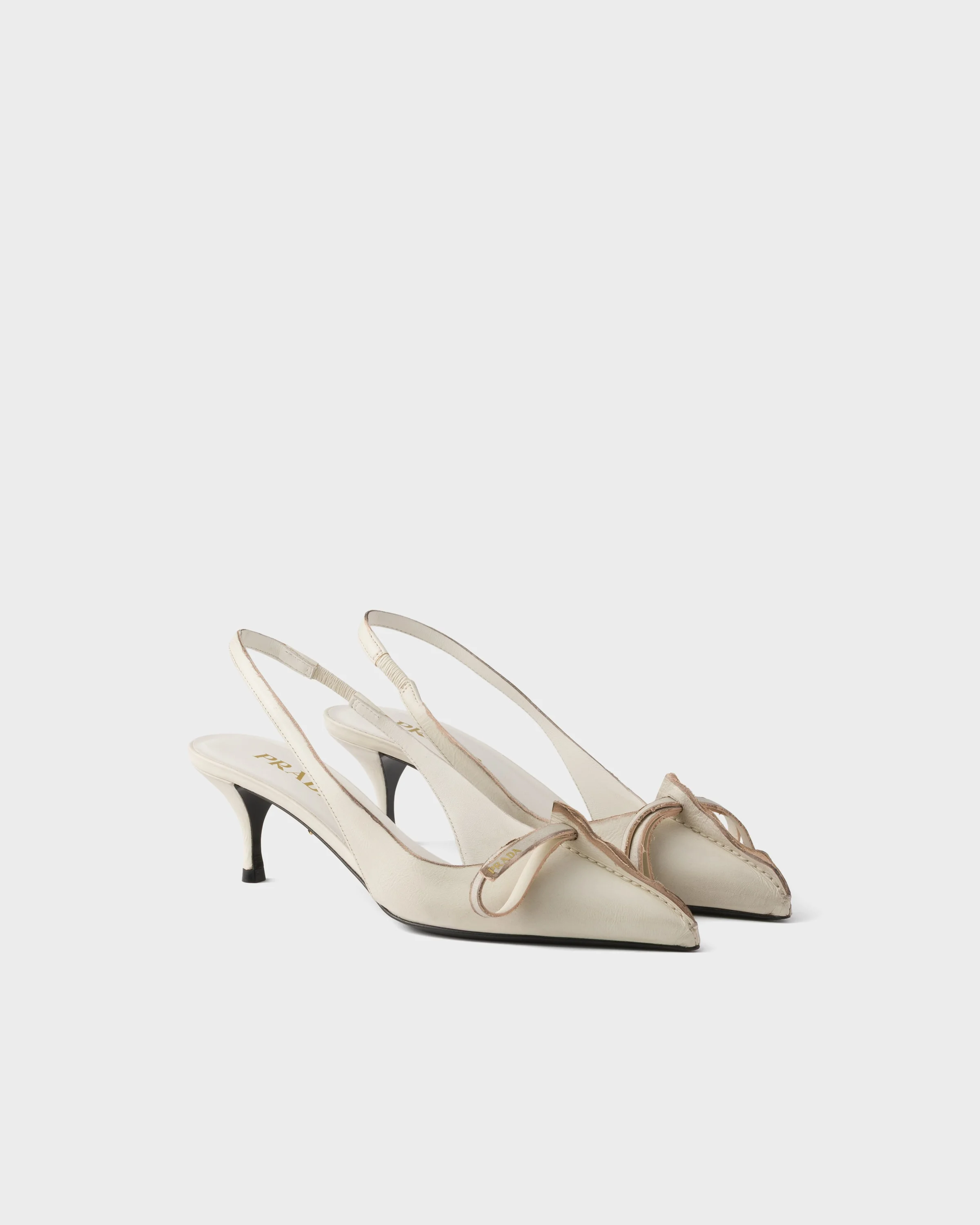 Leather slingback pumps - 1