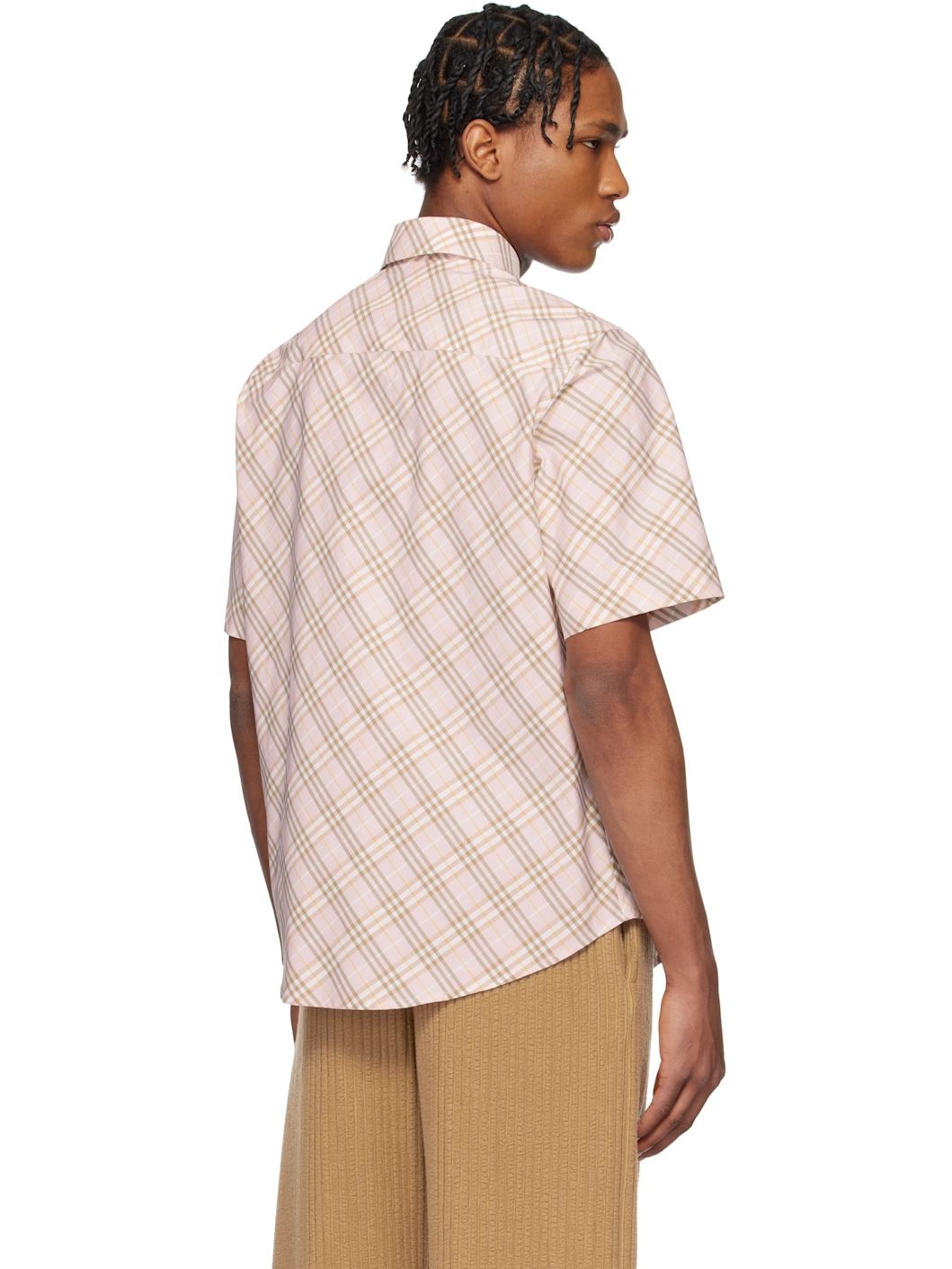 Pink Check Cotton Shirt - 6