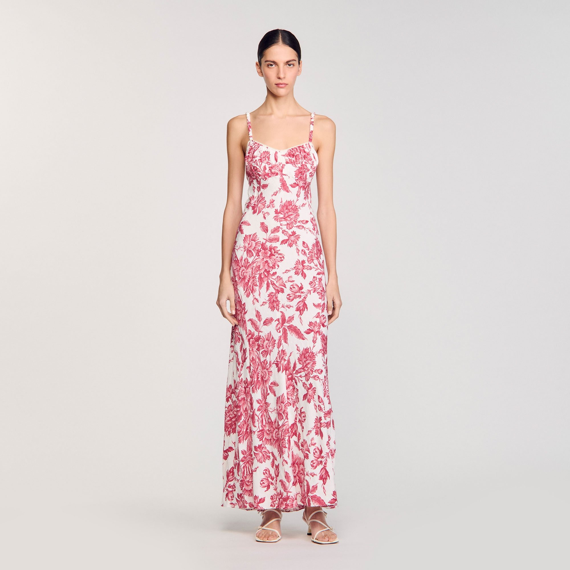 FLORAL PRINT MAXI DRESS - 1