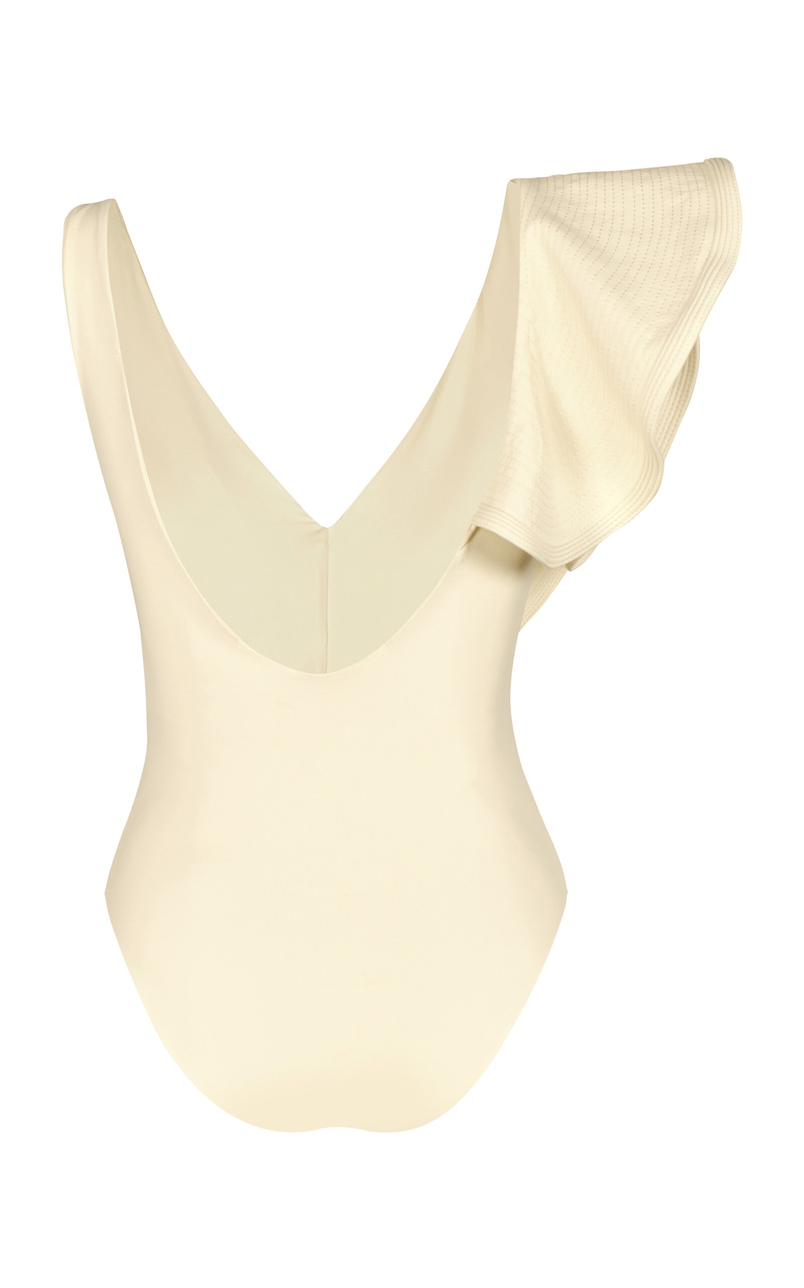 Santa Clara Ruffled One-Piece Swimsuit off-white - 6