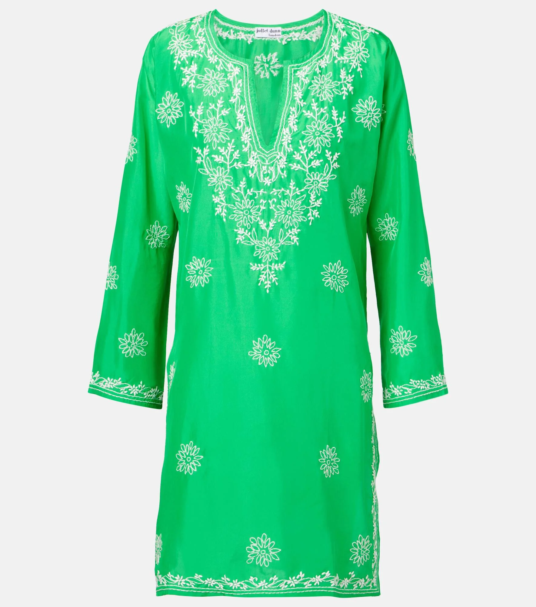 Embroidered silk tunic - 1
