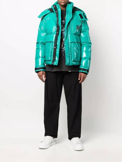 AMIRI down-feather logo-print jacket outlook