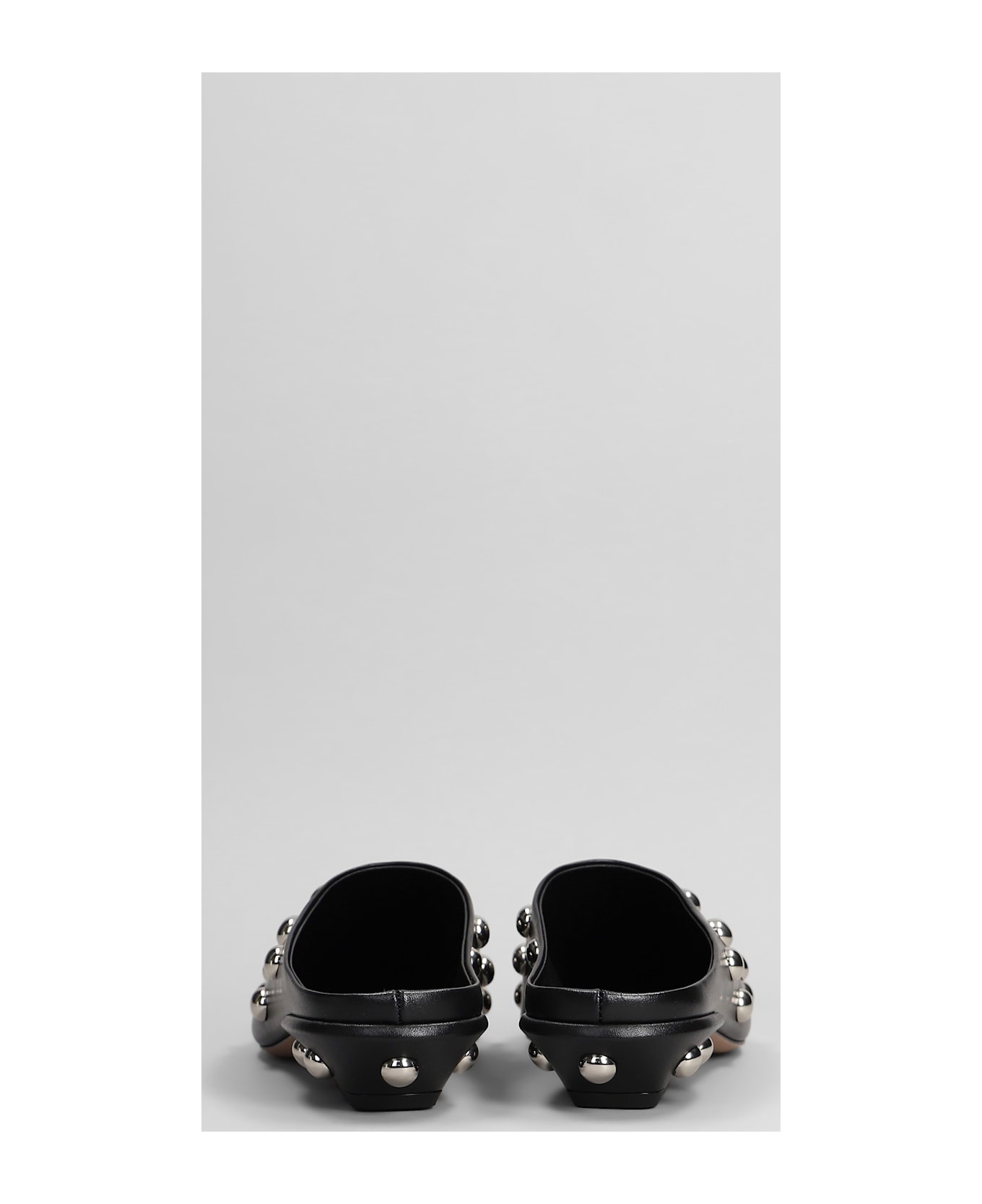 Belle Sabot 25 Slipper-mule In Black Leather - 4