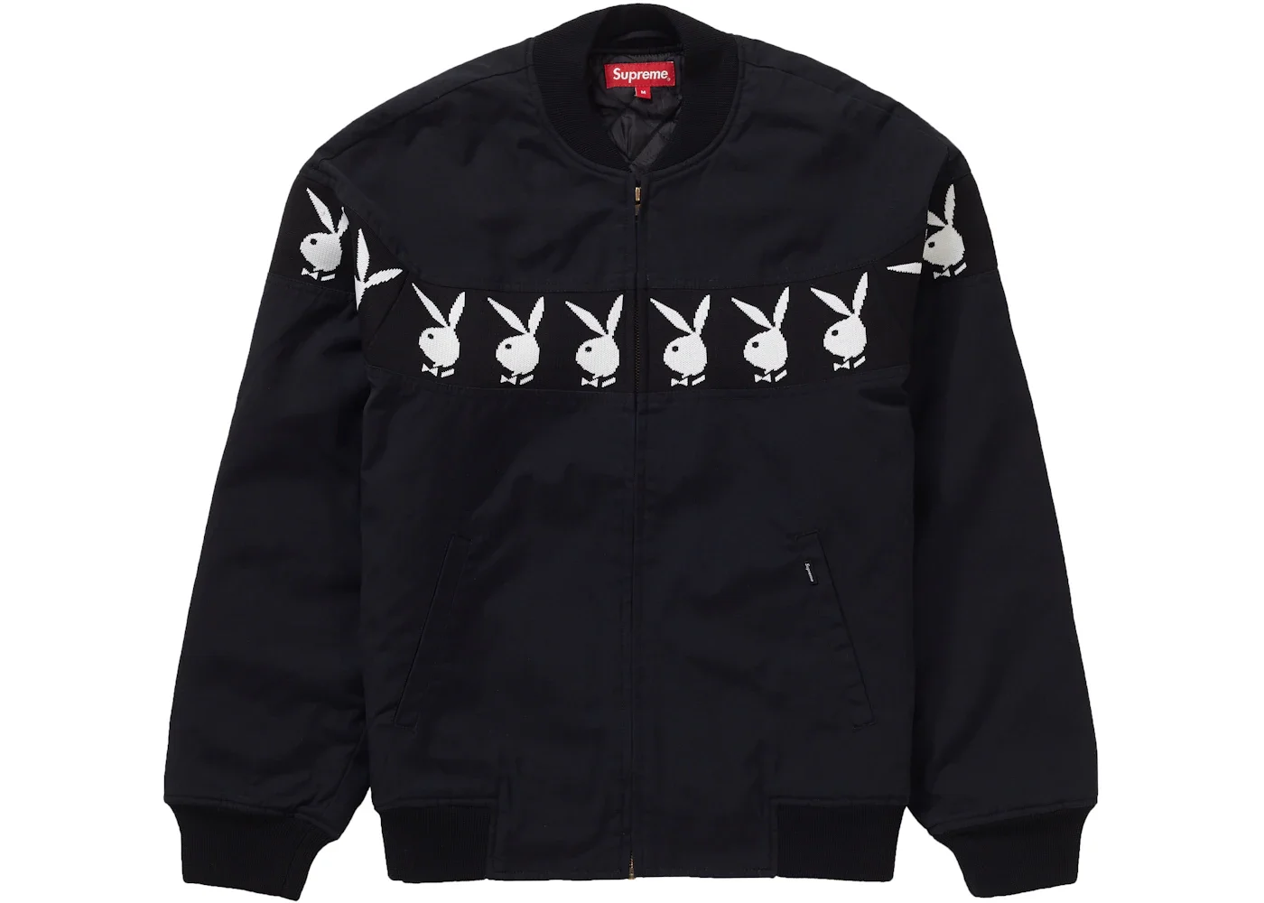 Supreme Playboy Crew Jacket Black - 1