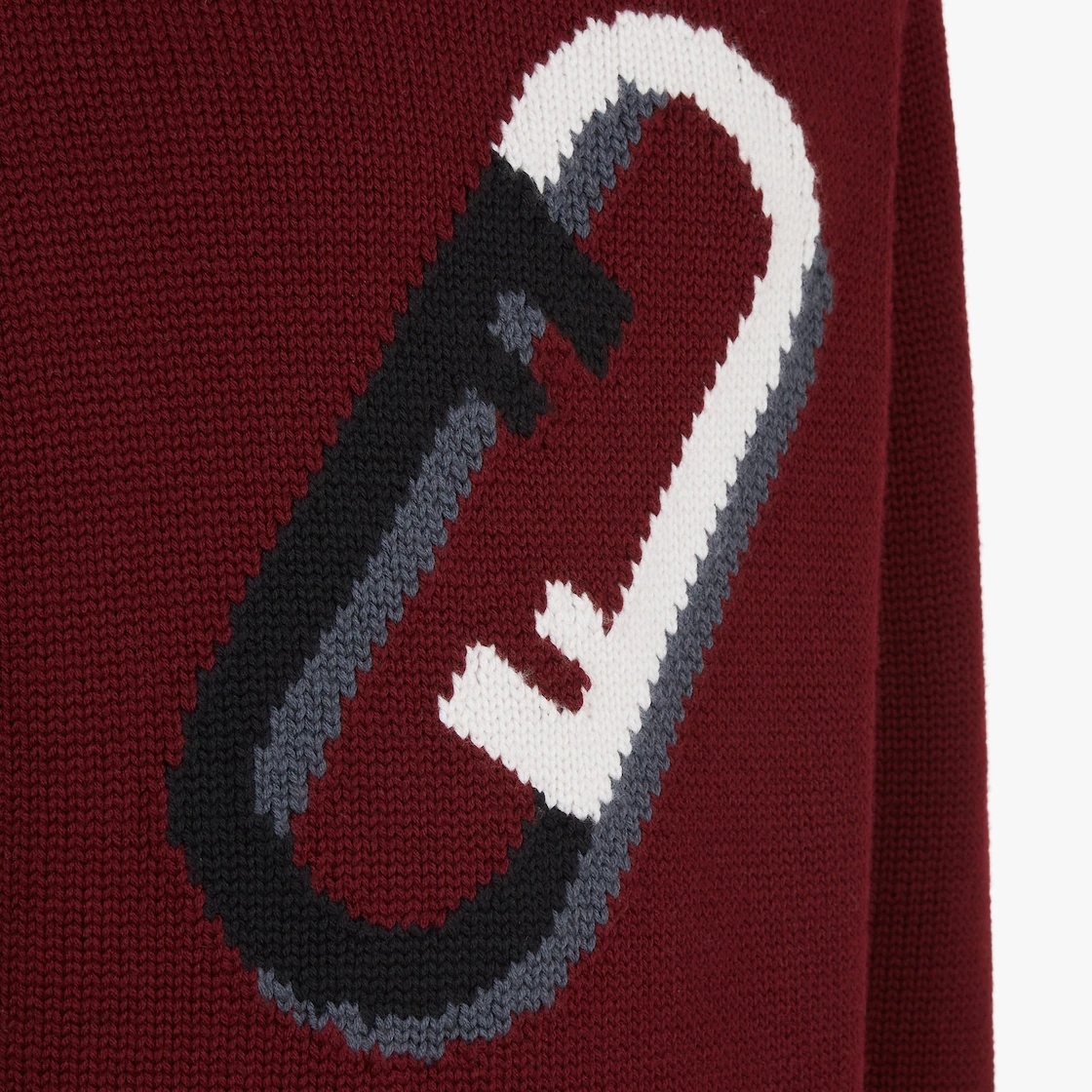 Burgundy wool pullover - 3