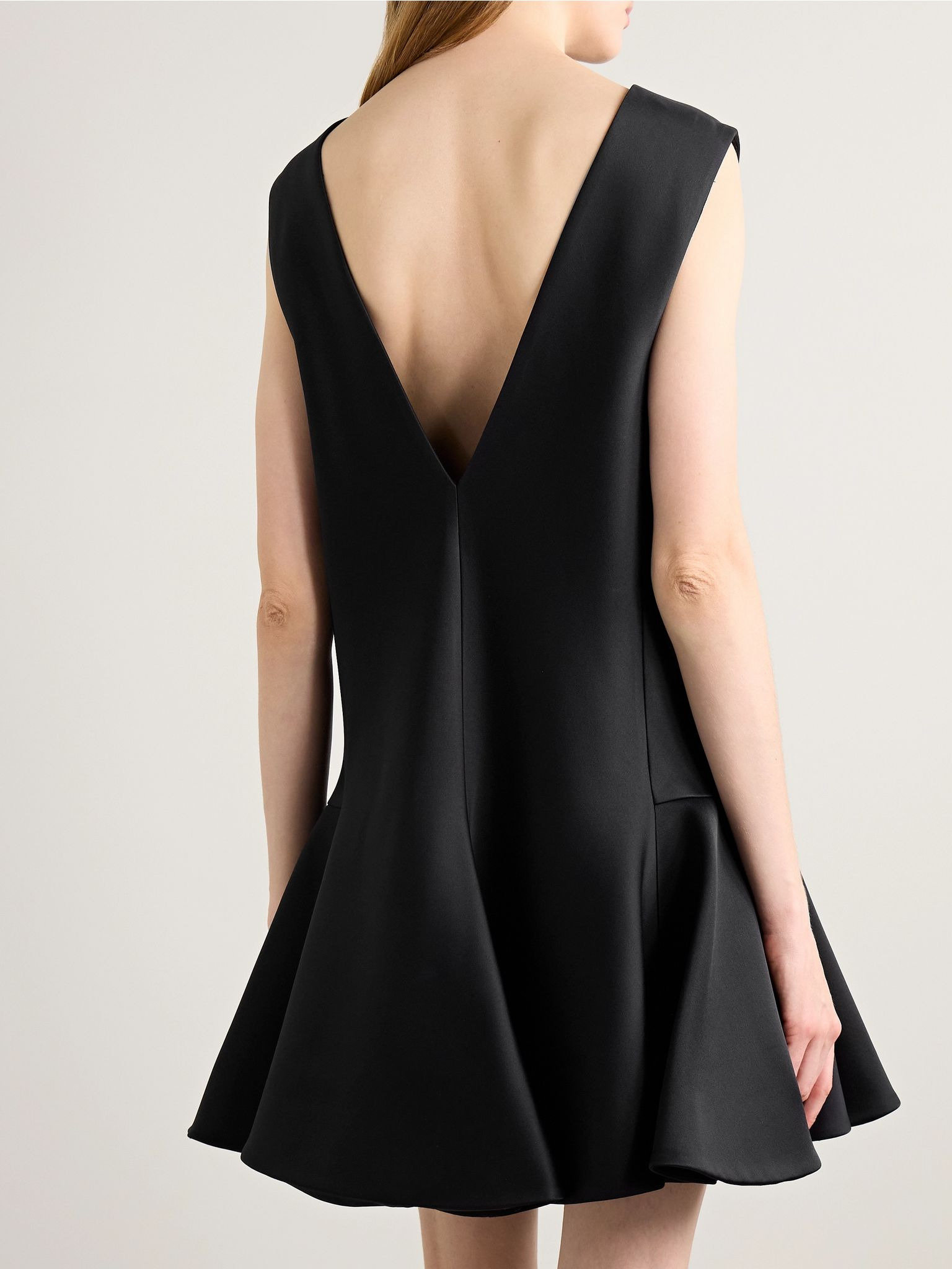 Mel crepe mini dress Black - 3