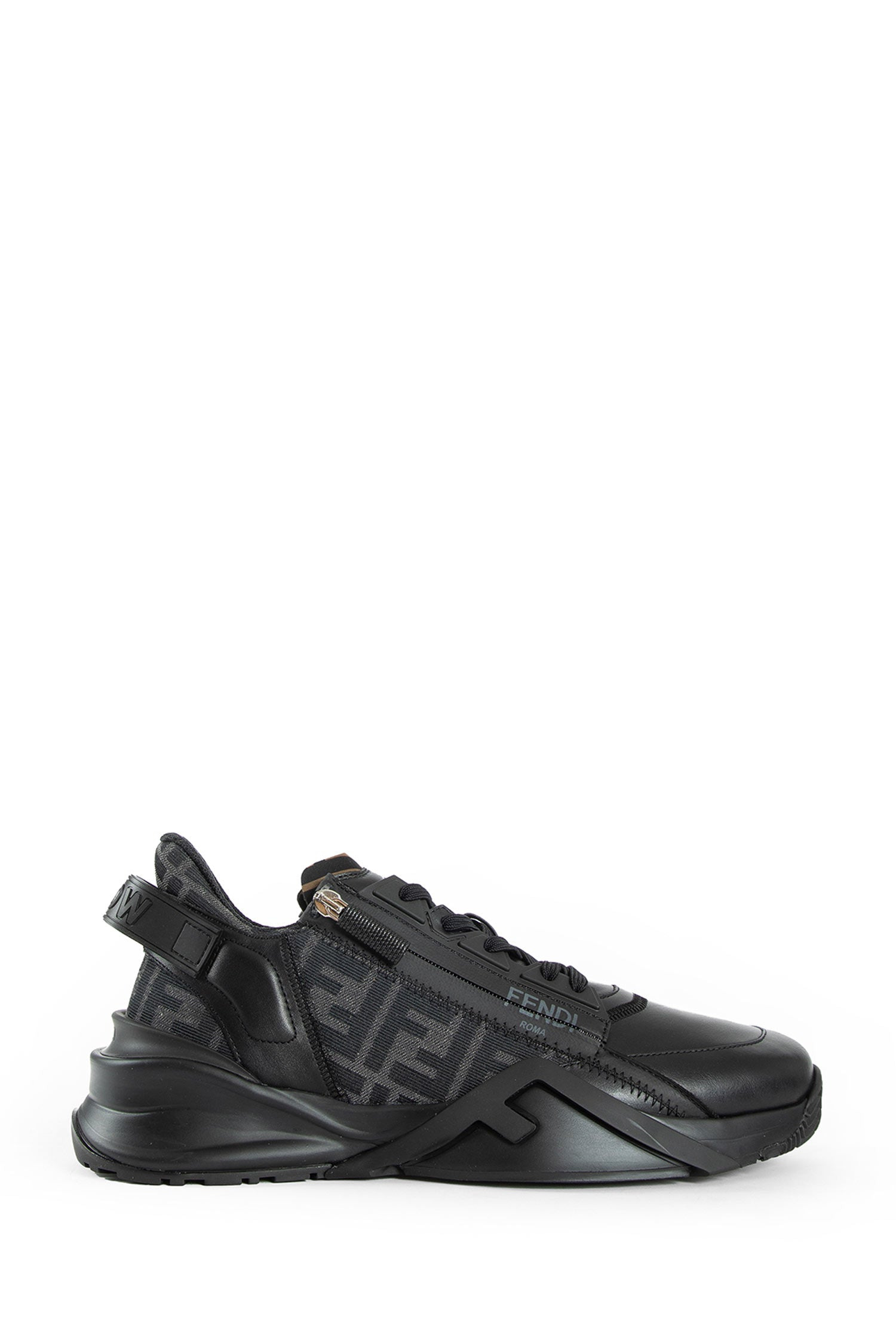 FENDI MAN BLACK SNEAKERS - 1