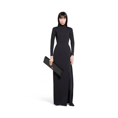 BALENCIAGA Women's Fitted Gown in Black outlook