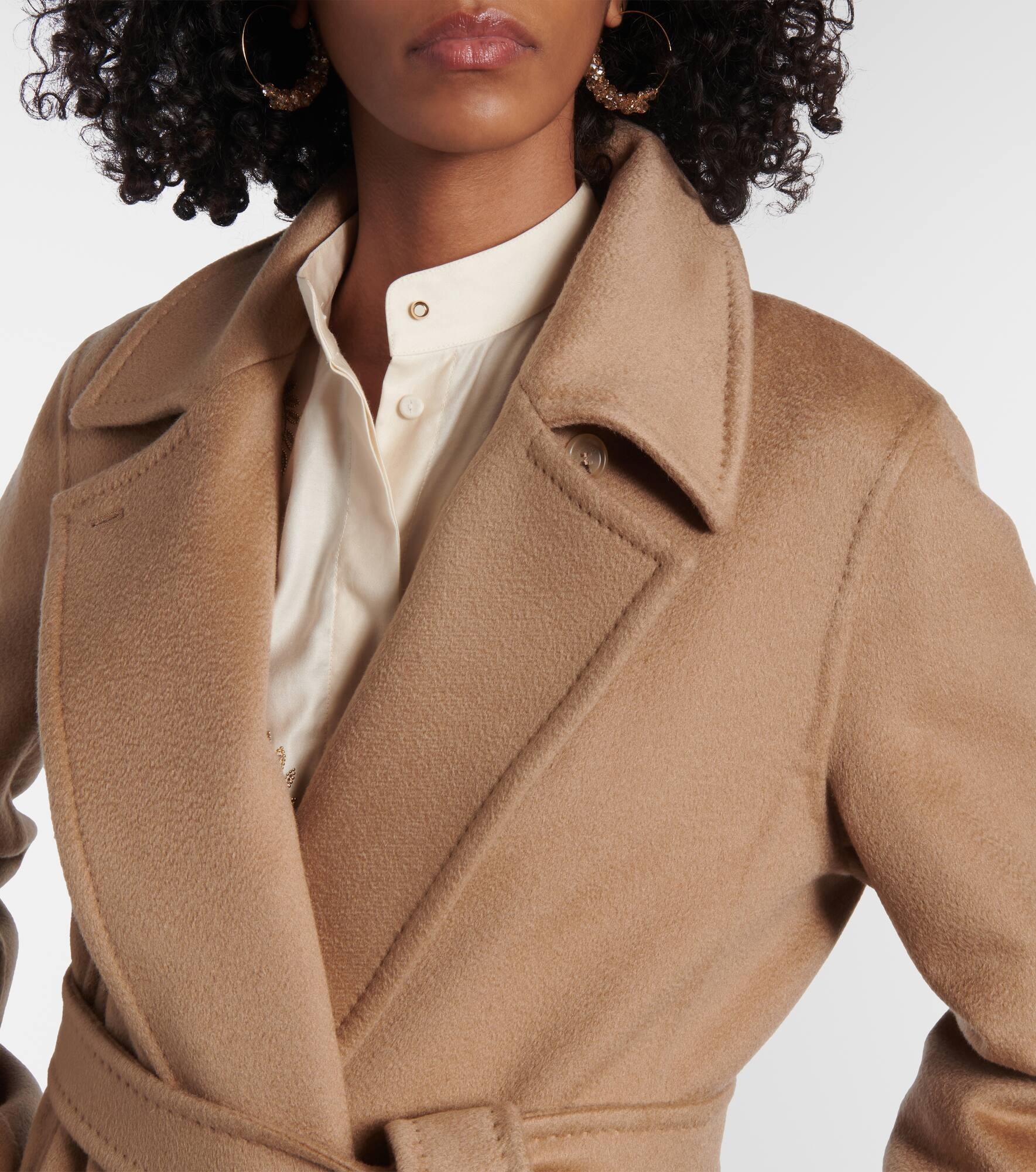 Cashmere wrap coat - 4