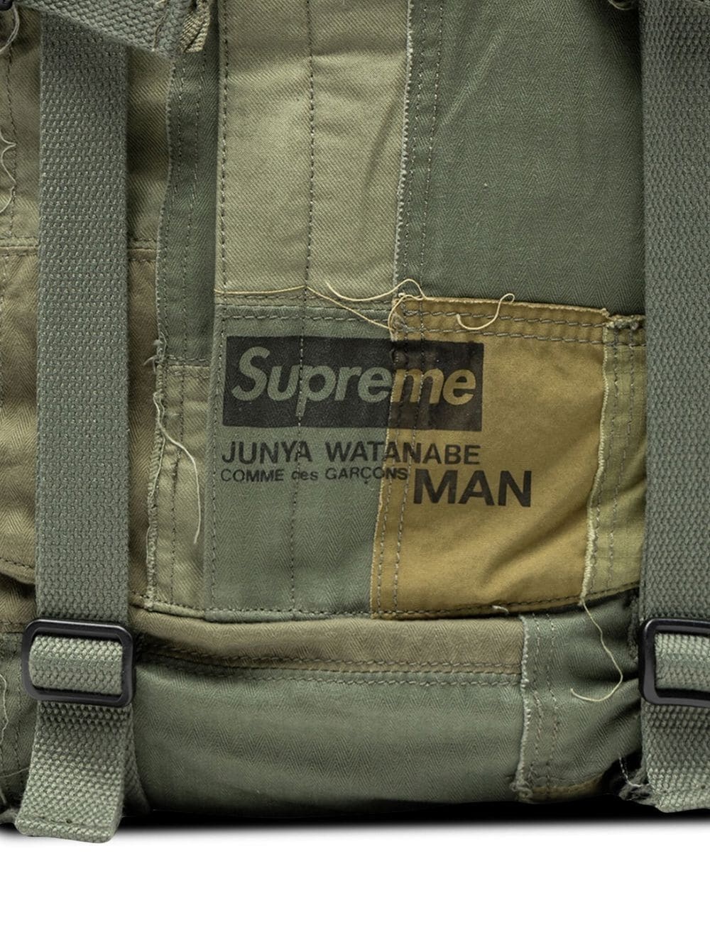 x Junya Watanabe Comme des Garçons Man Patchwork logo-print backpack - 3