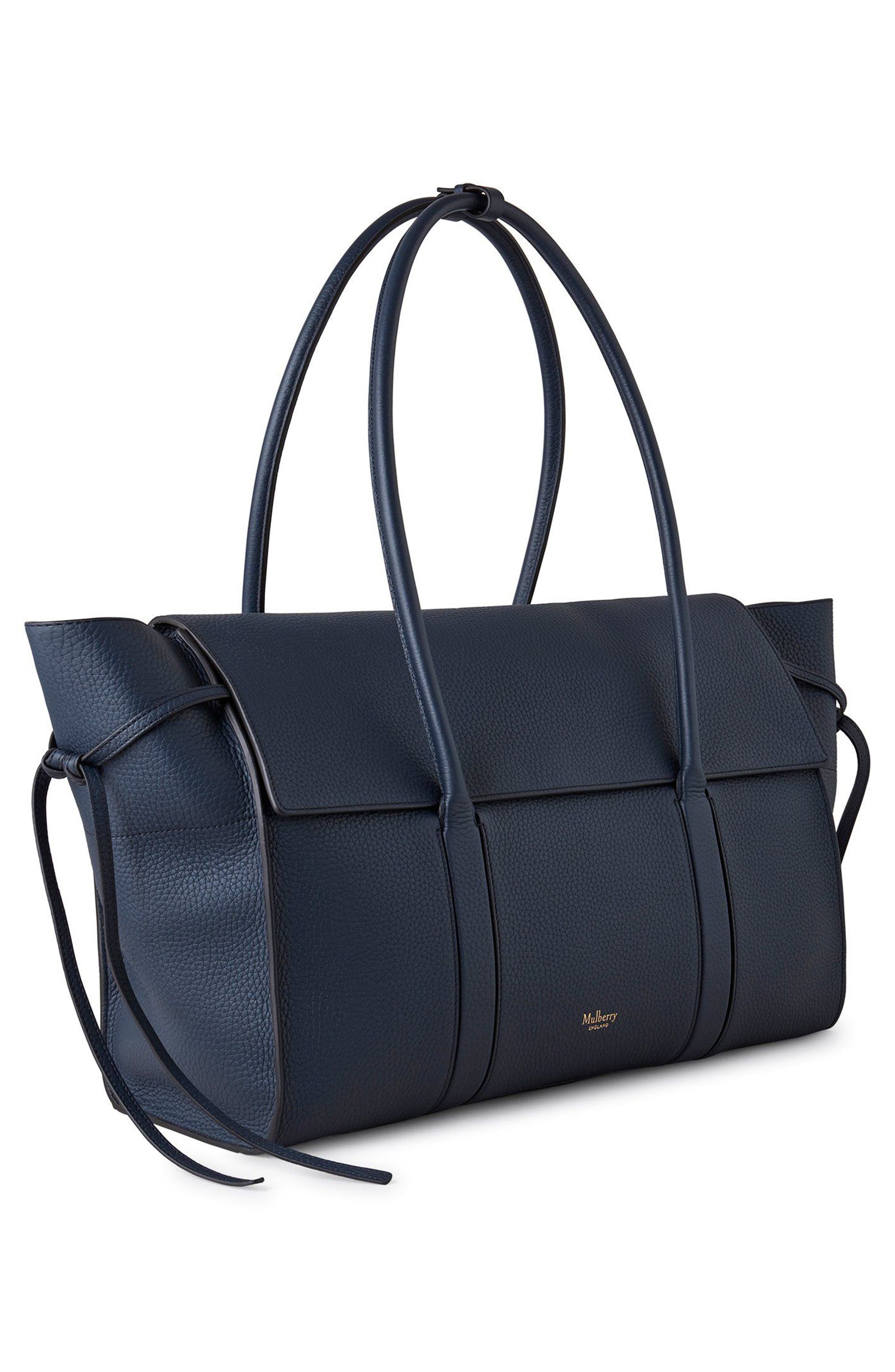 Mulberry Large Soft Bayswater Leather Satchel in Night Sky at Nordstrom - 5