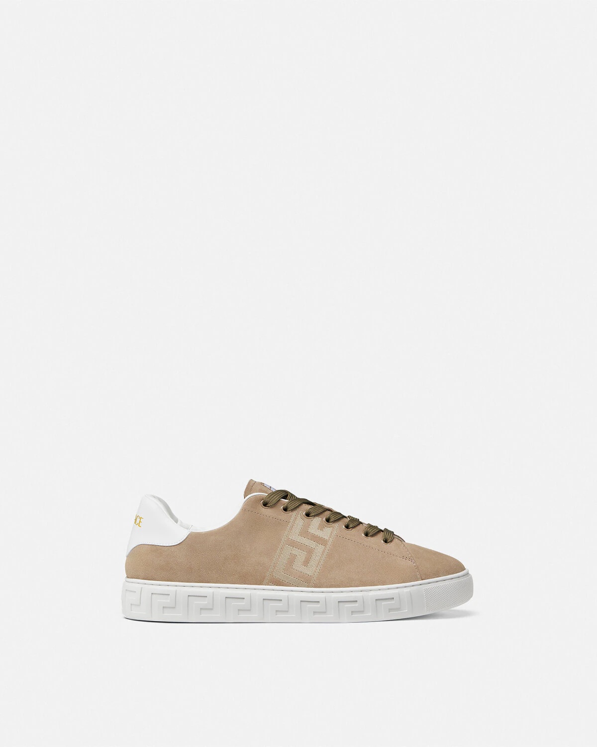 Suede Greca Sneakers - 1