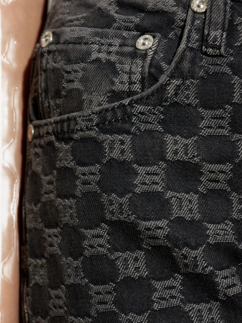 monogram-check jeans 5