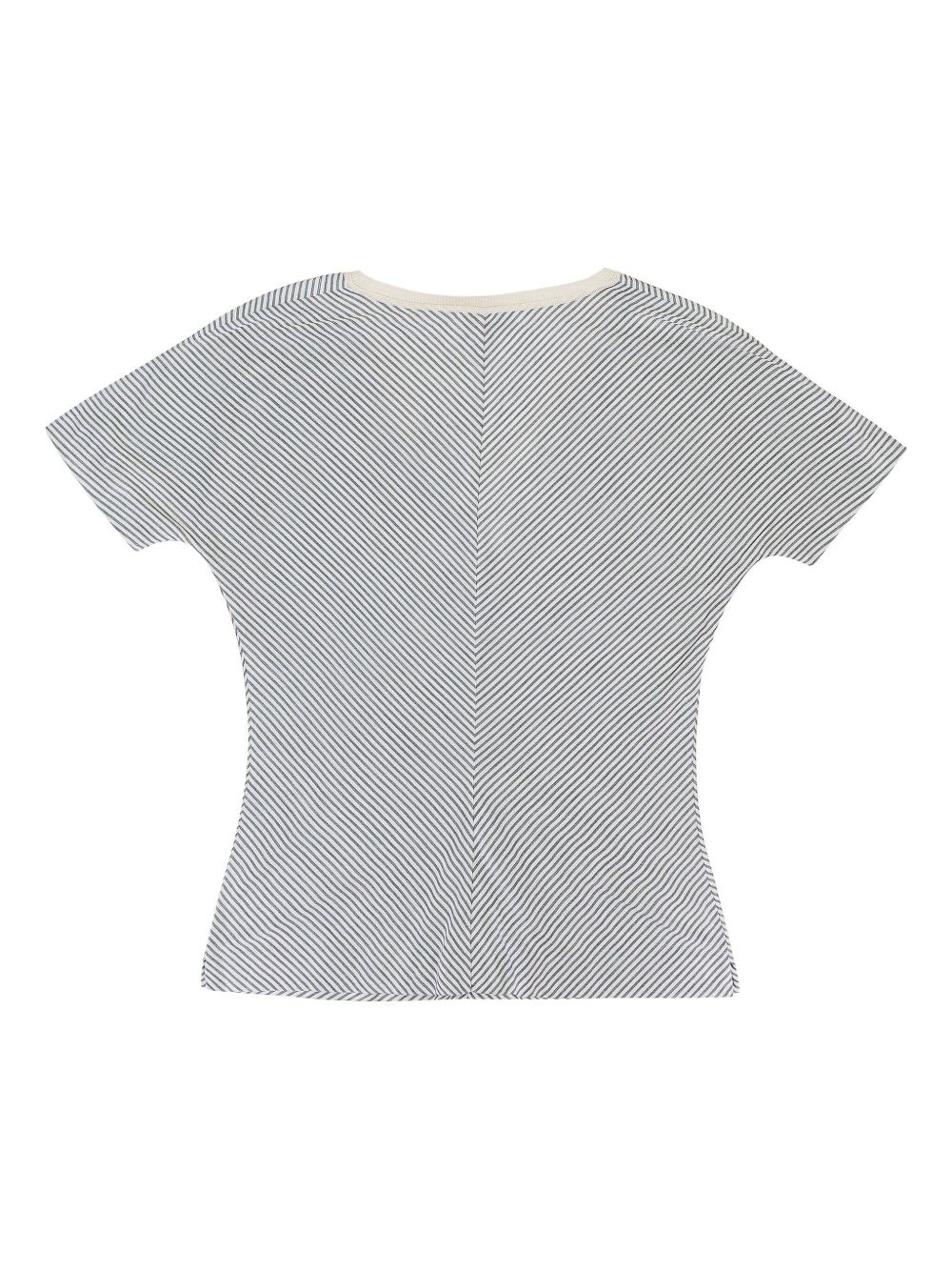 striped silk T-shirt - 2