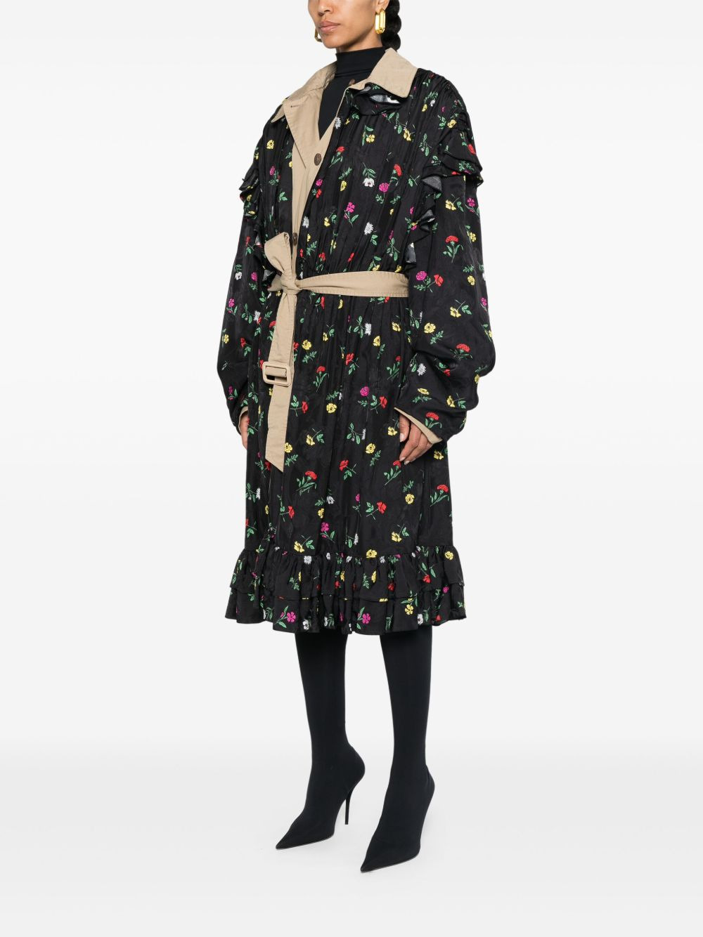 reversible belted trench coat - 3