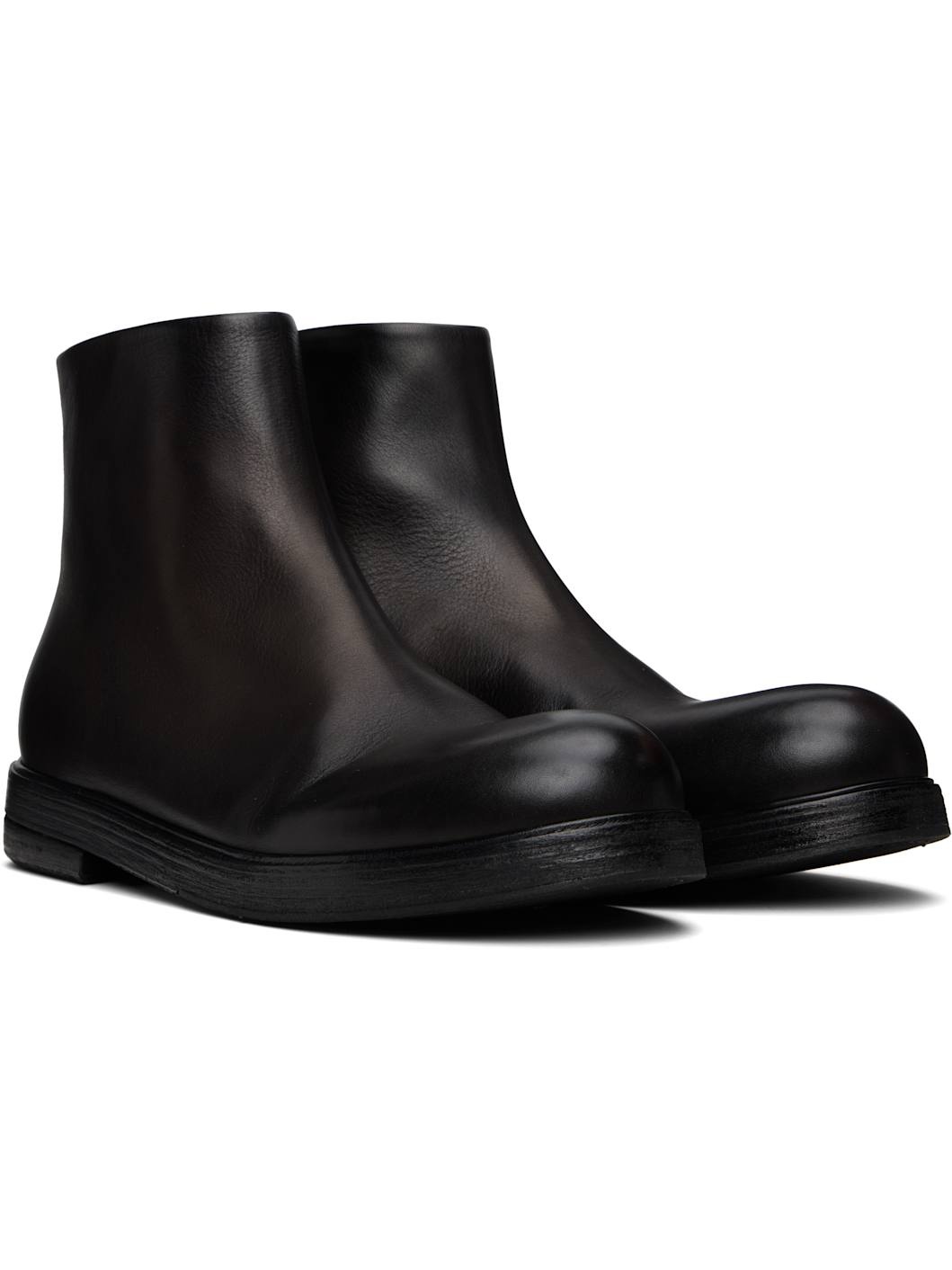 Black Zucca Zeppa Ankle Boots - 4