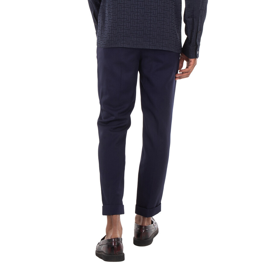 Balmain Men's Marine Slim Fit Tailored Trousers - 3