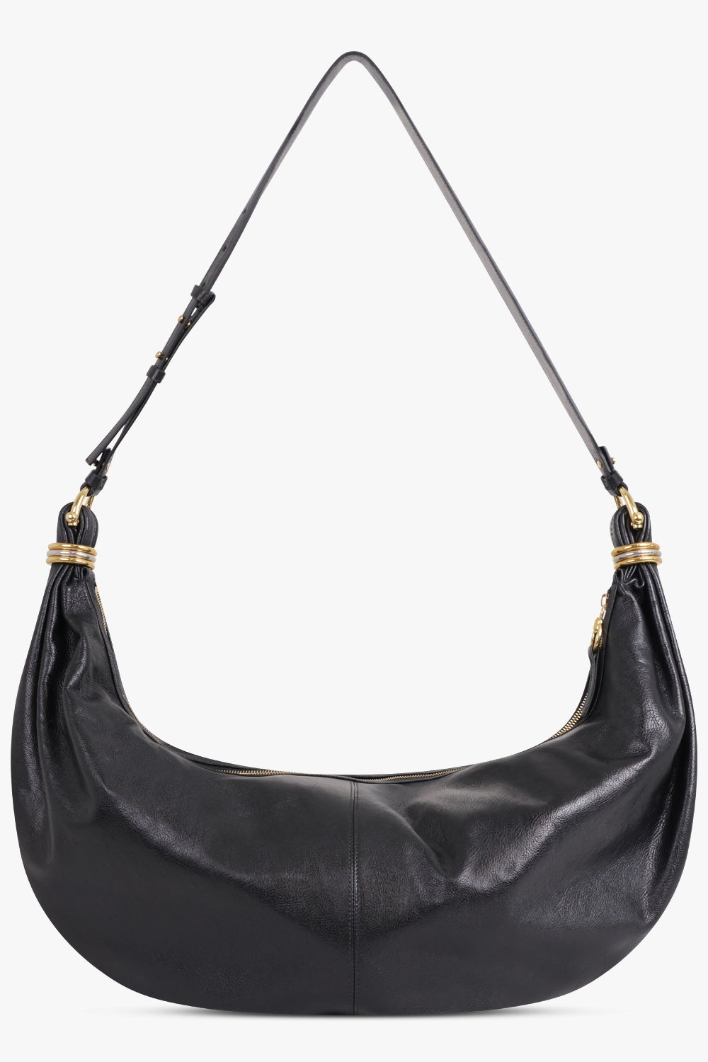 LARGE BRACELET HOBO BAG | BLACK - 1