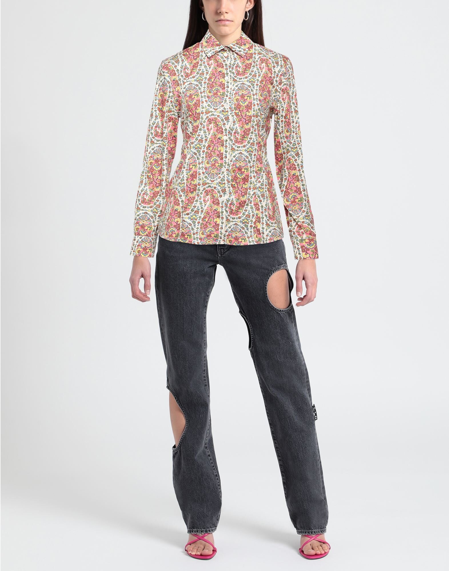 Magenta Women's Floral Shirts & Blouses - 2