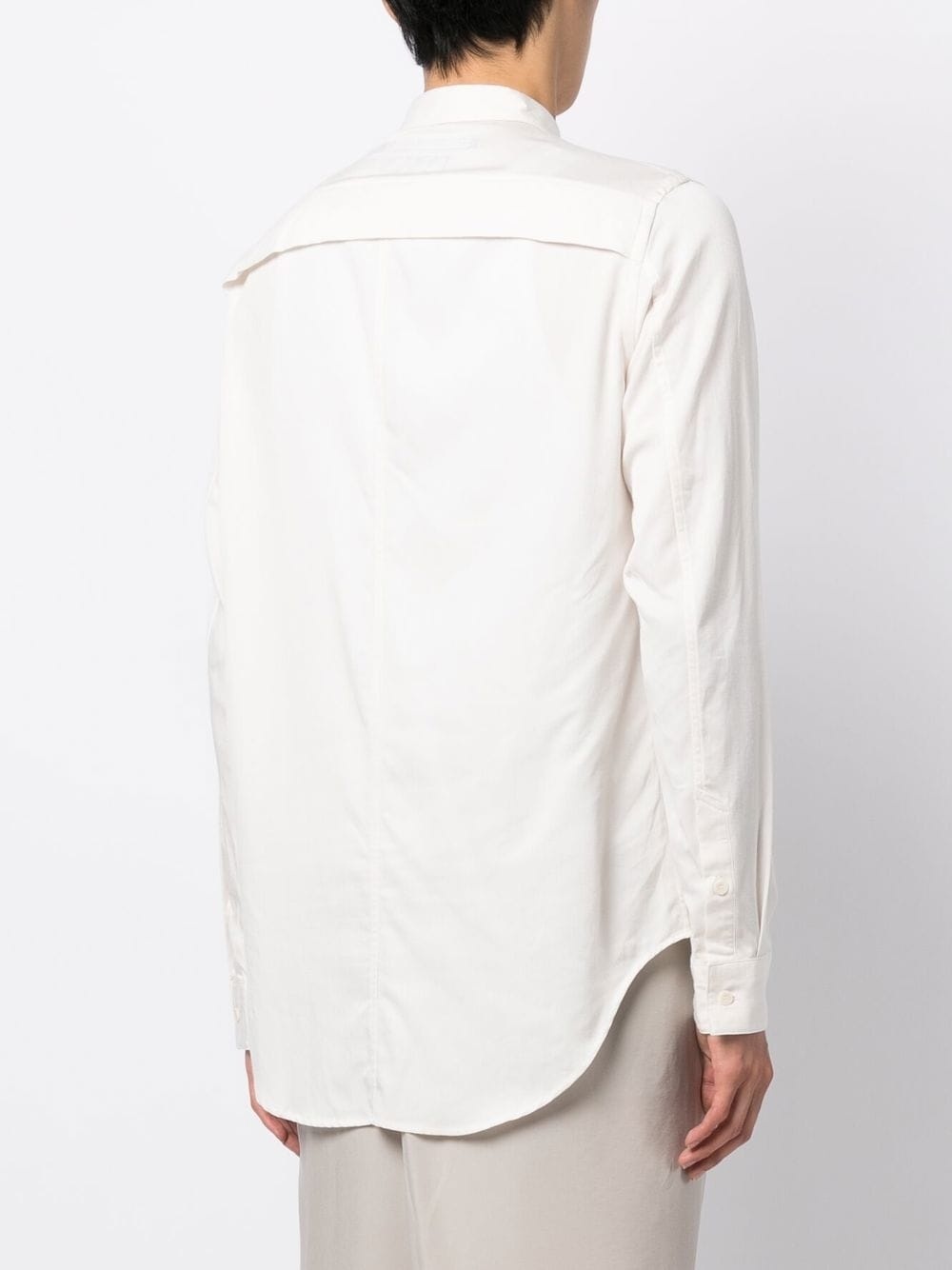 fold-detail long-sleeved shirt - 4