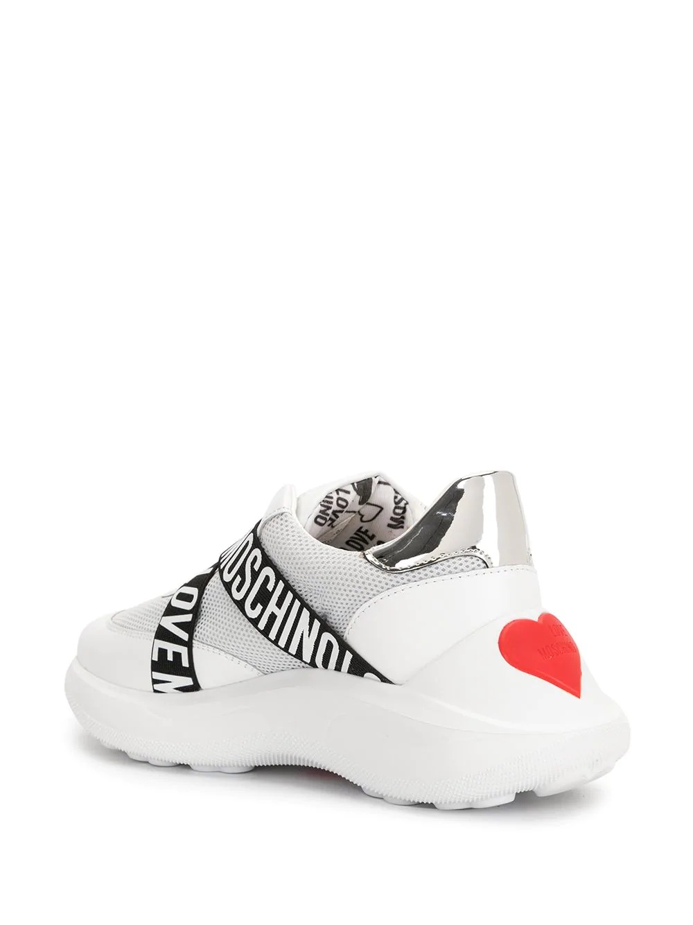 love heart logo-band sneakers - 3