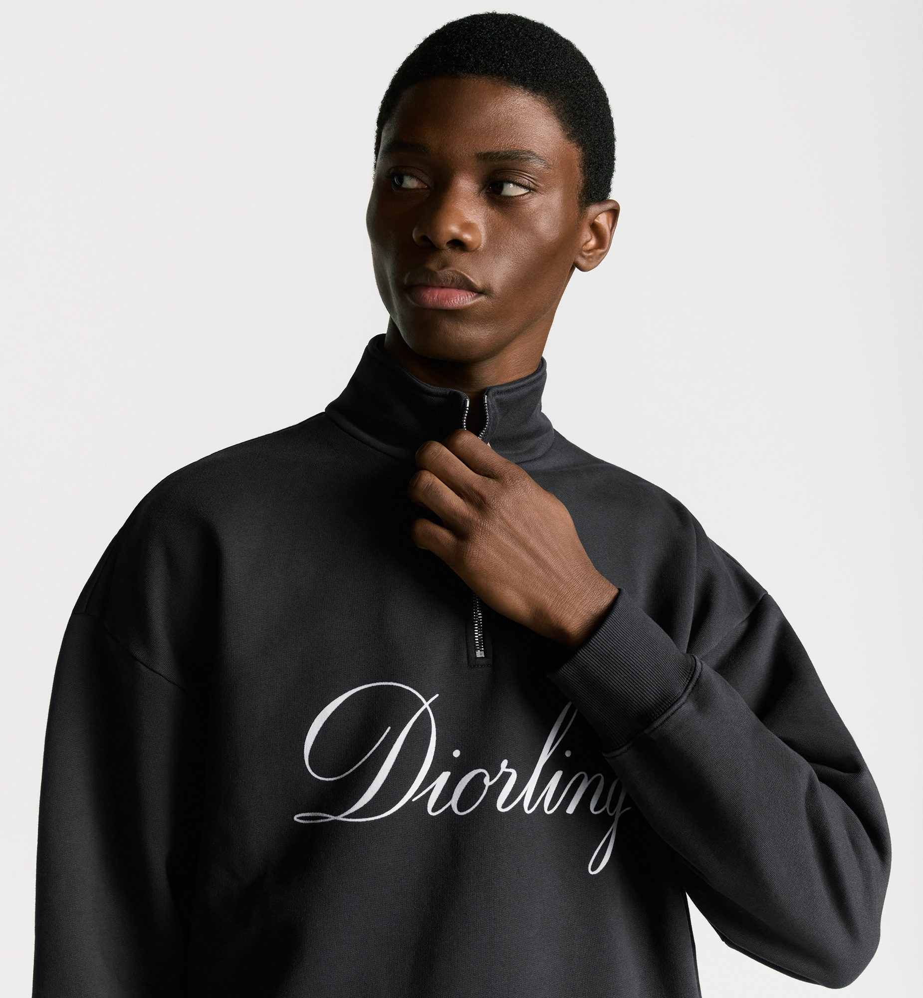 Diorling Sweatshirt with Zipped Collar - 3