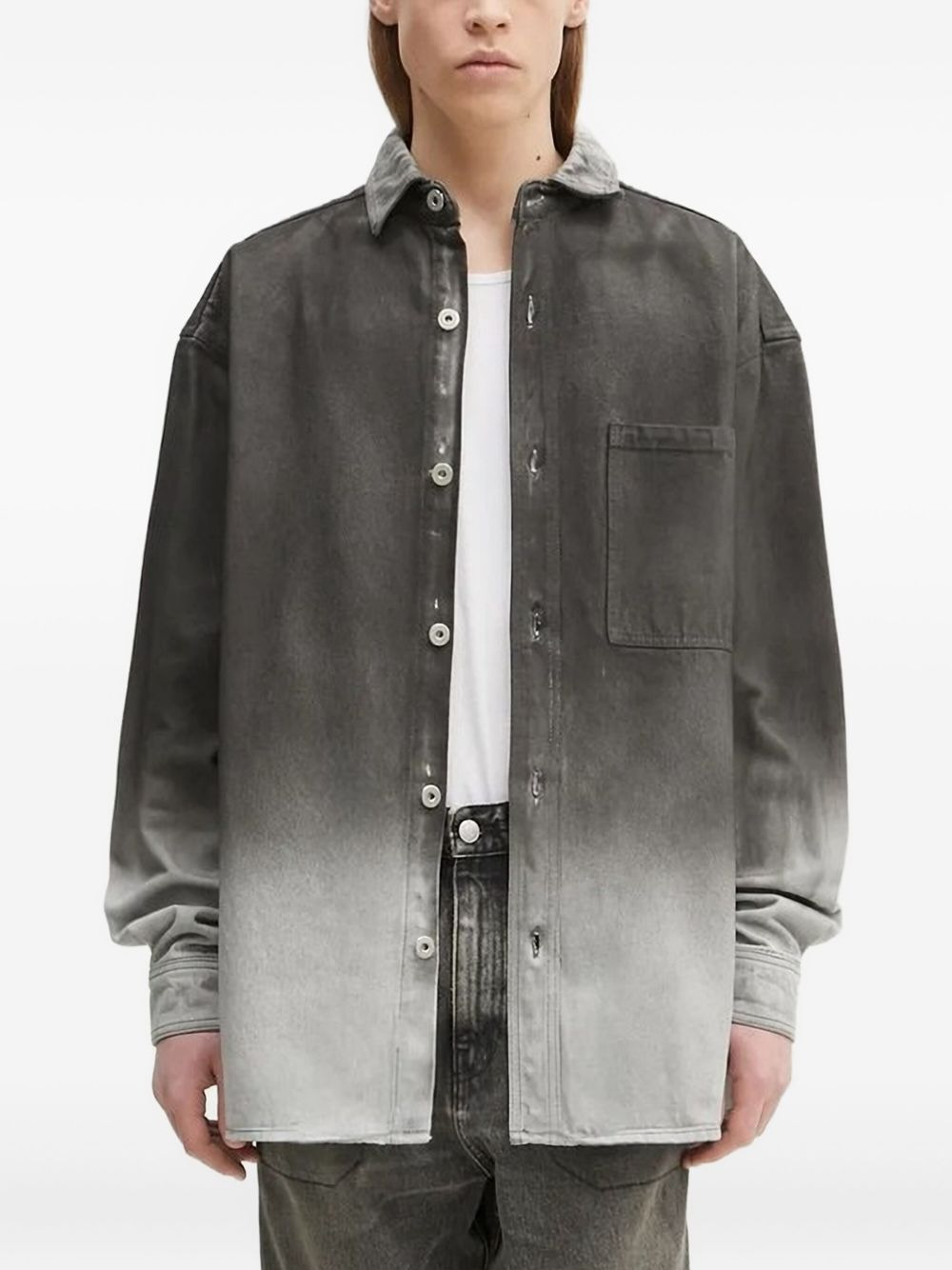ombre-effect shirt - 1