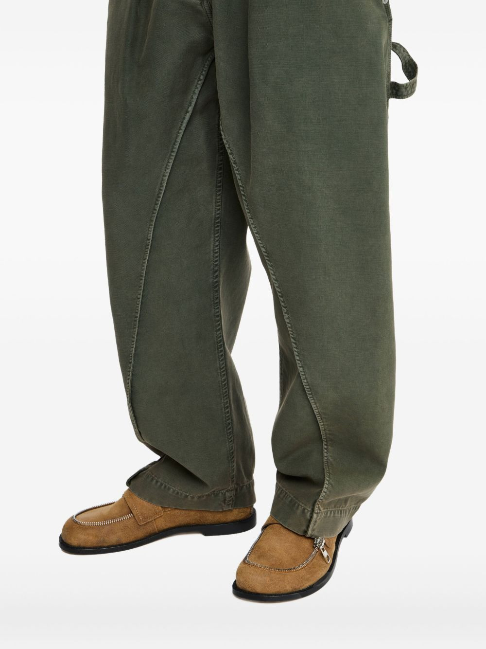 twisted seam trousers - 4