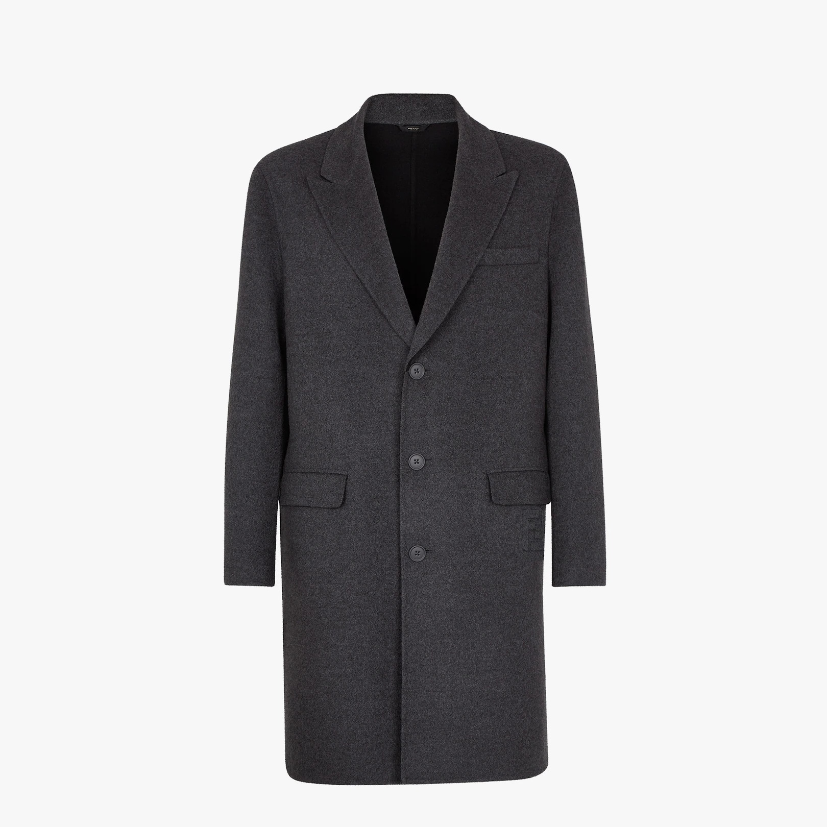 Gray cashmere coat - 1