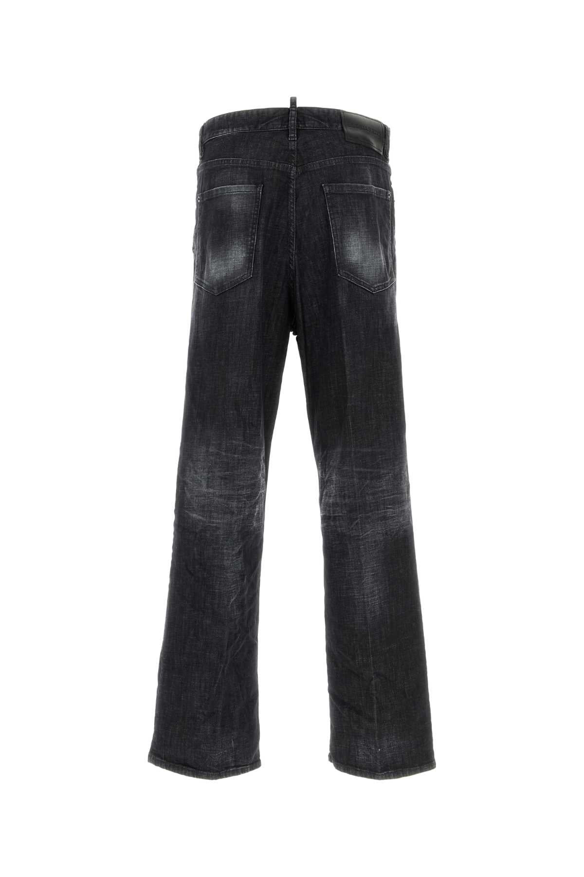 Dsquared Men Black Stretch Denim Loose Jeans - 2