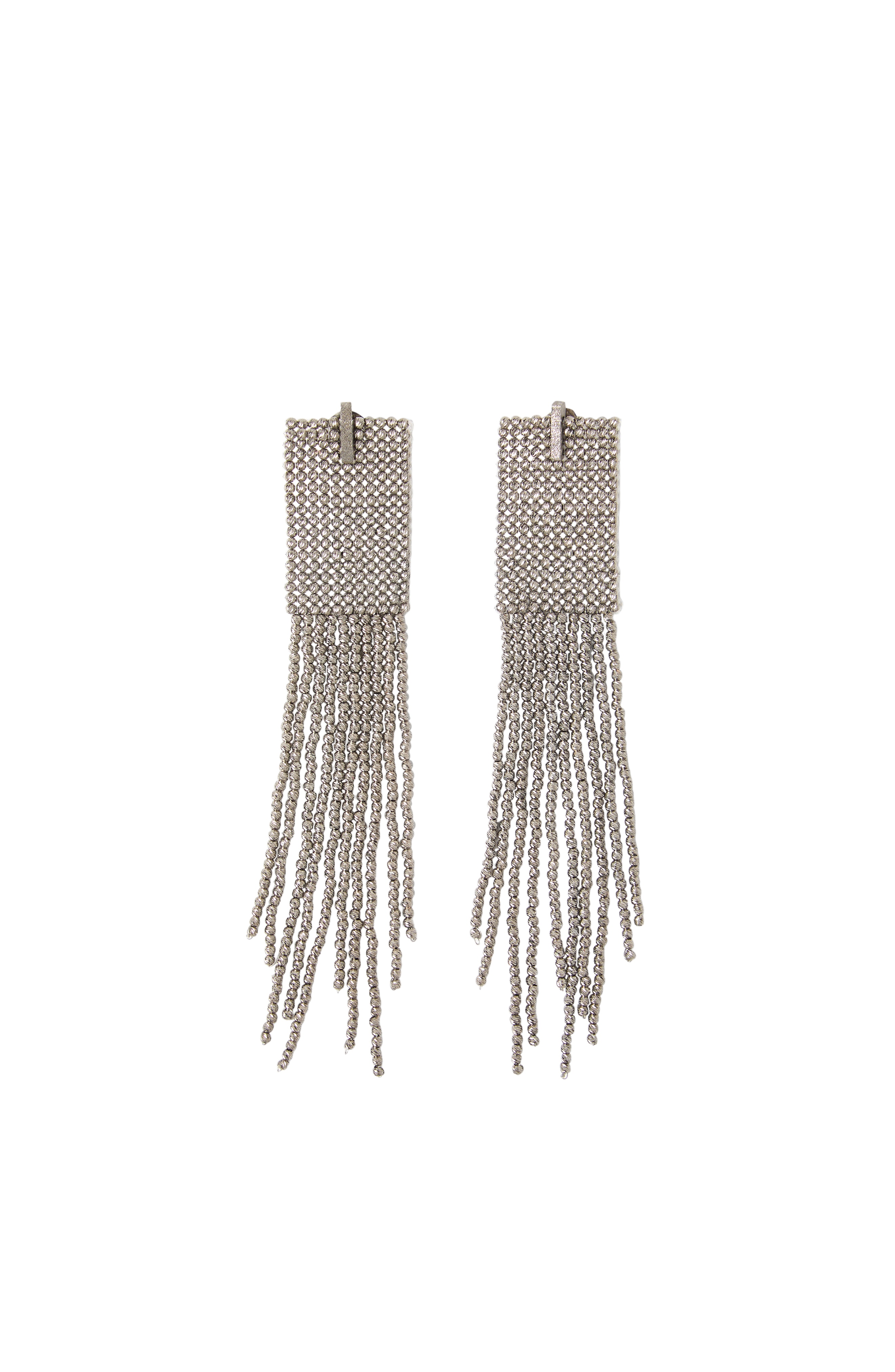 Brunello Cucinelli Frayed earrings in Silver at Nordstrom - 1