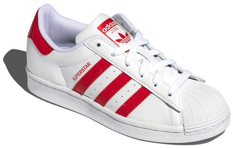 (WMNS) adidas Superstar 'White Scarlet' FX8729 - 3