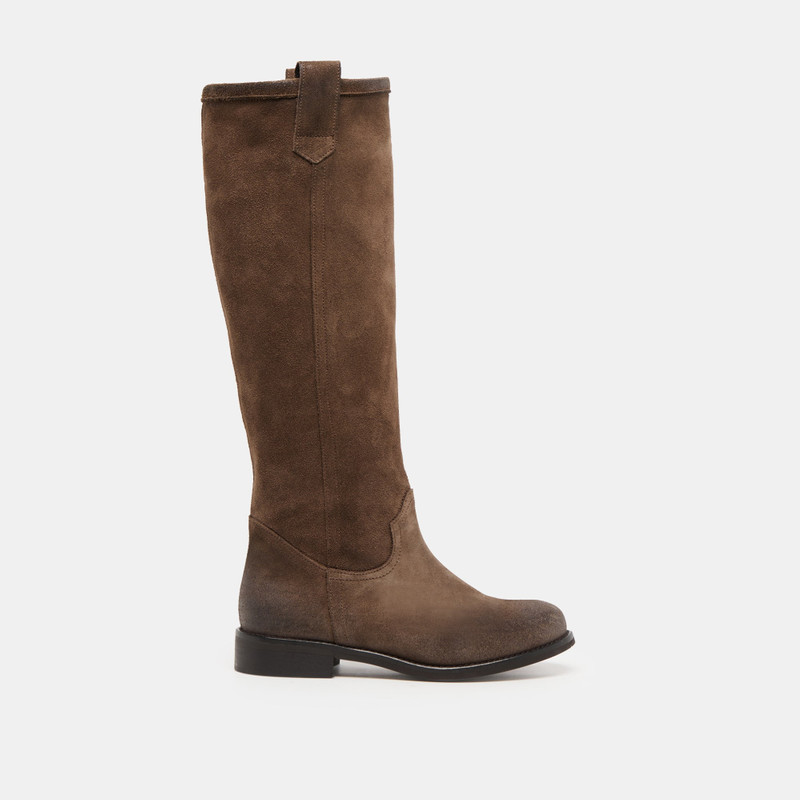 RAMZY BOOTS CHOCOLATE SUEDE 1