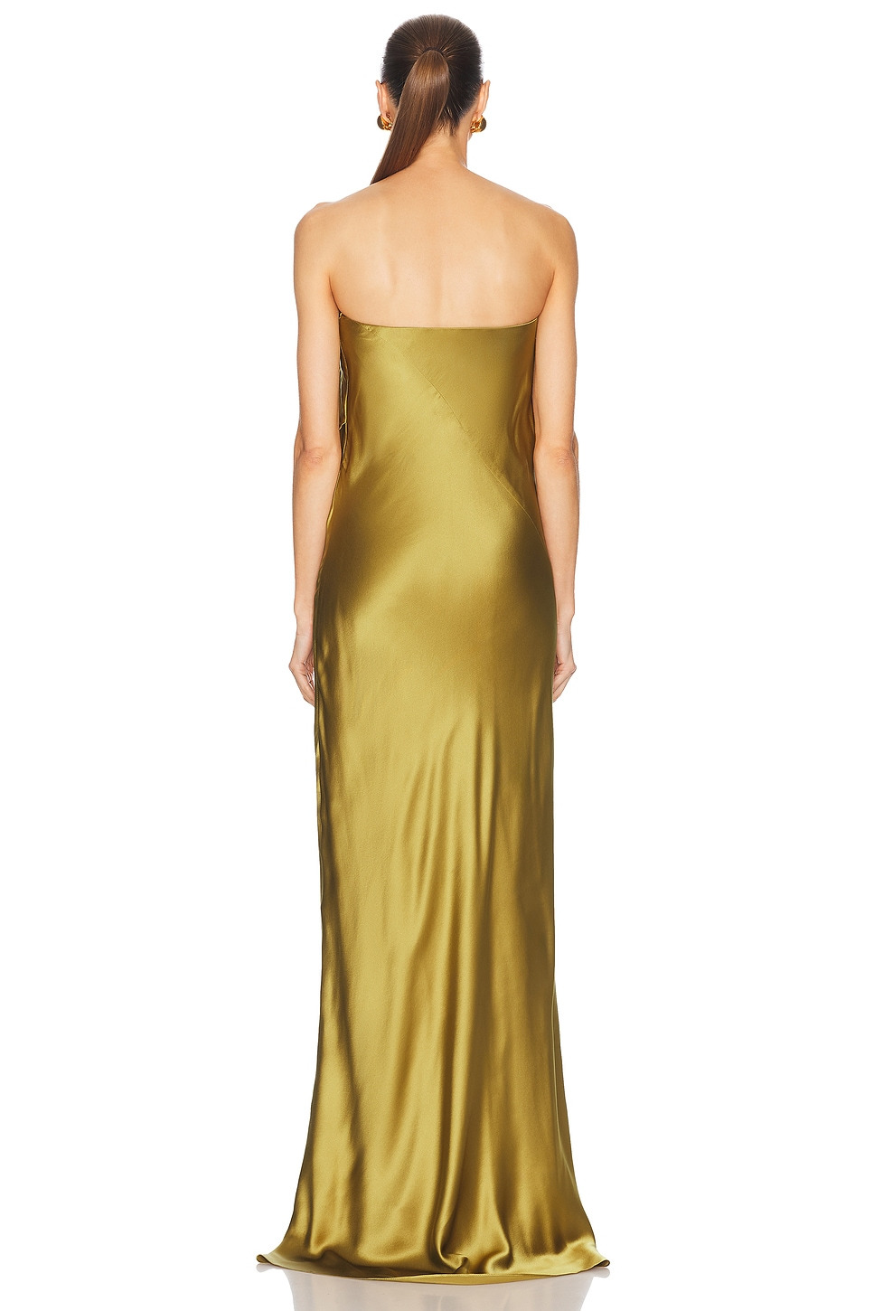 Draped Strapless Gown - 4