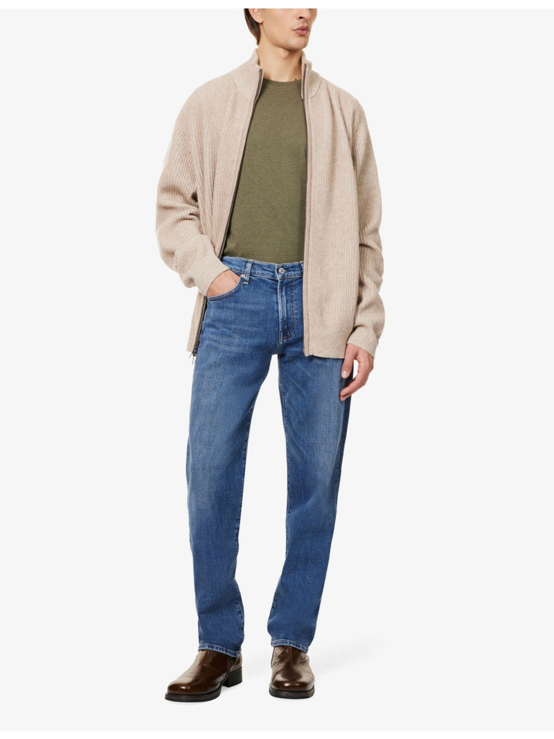 Citizens of Humanity Elijah five-pockets straight-leg relaxed-fit stretch-regenerative-denim jeans outlook