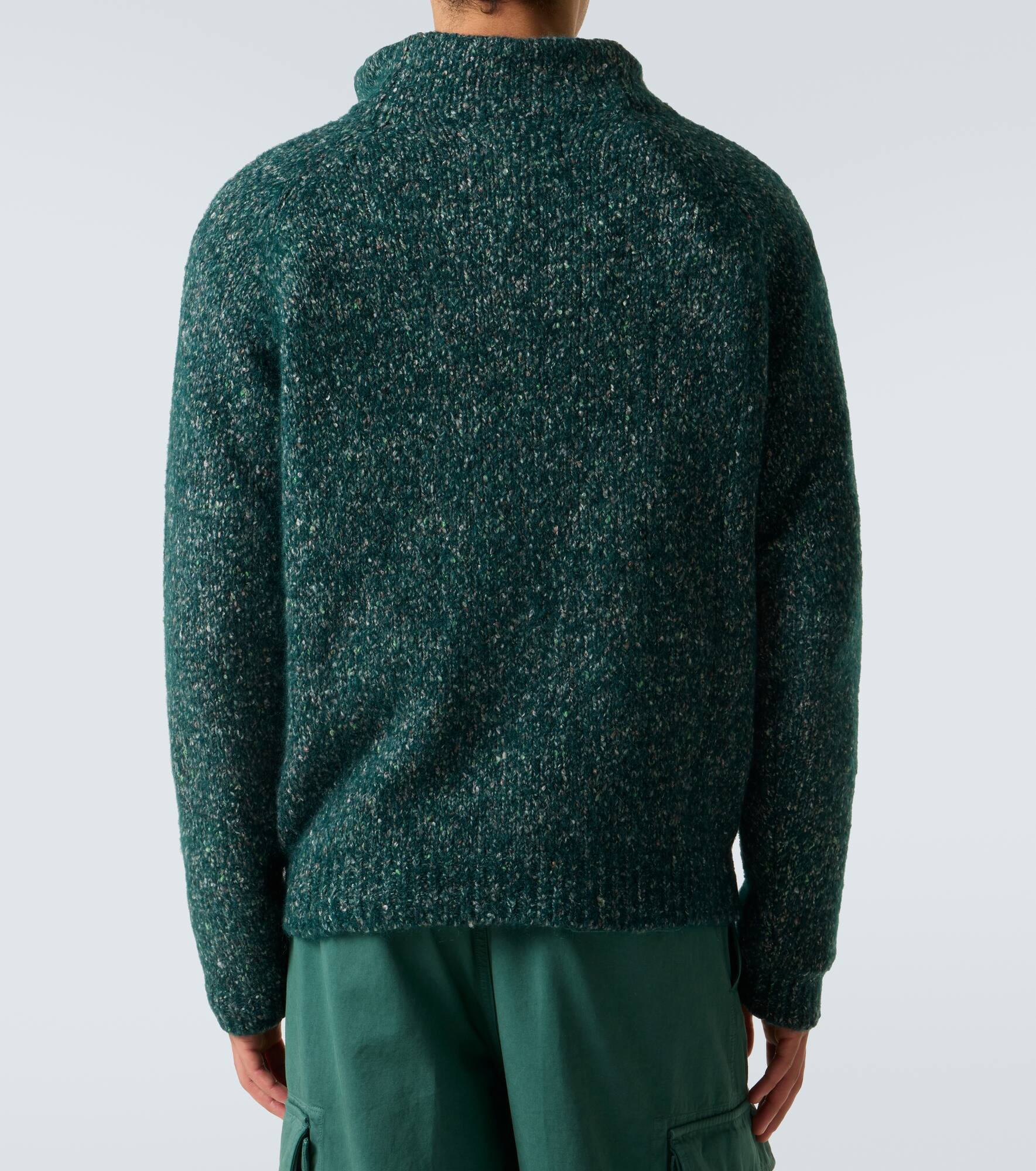 Alpaca, wool, and cotton-blend sweater - 4