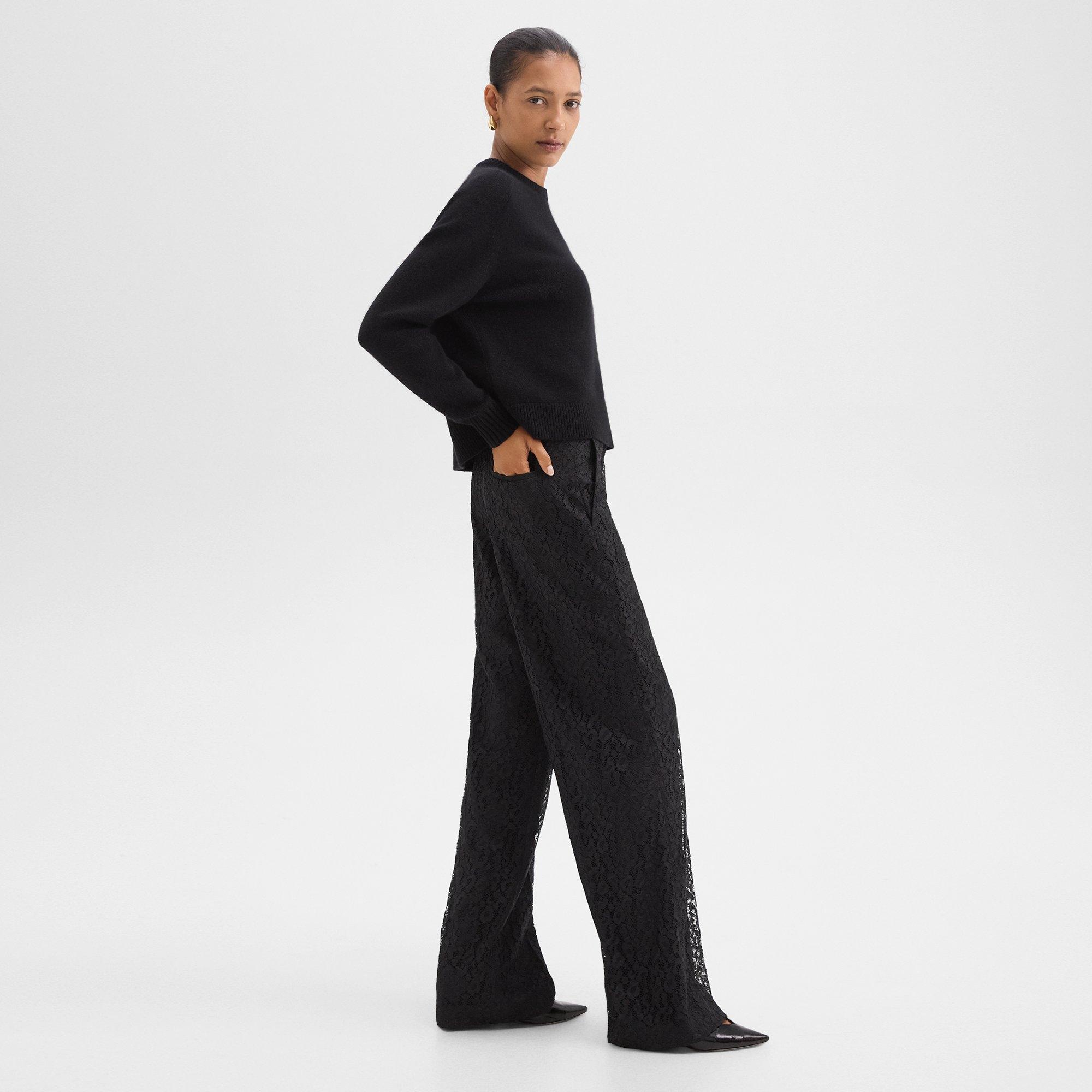 Tailored Pant in Leopard Lace - 3