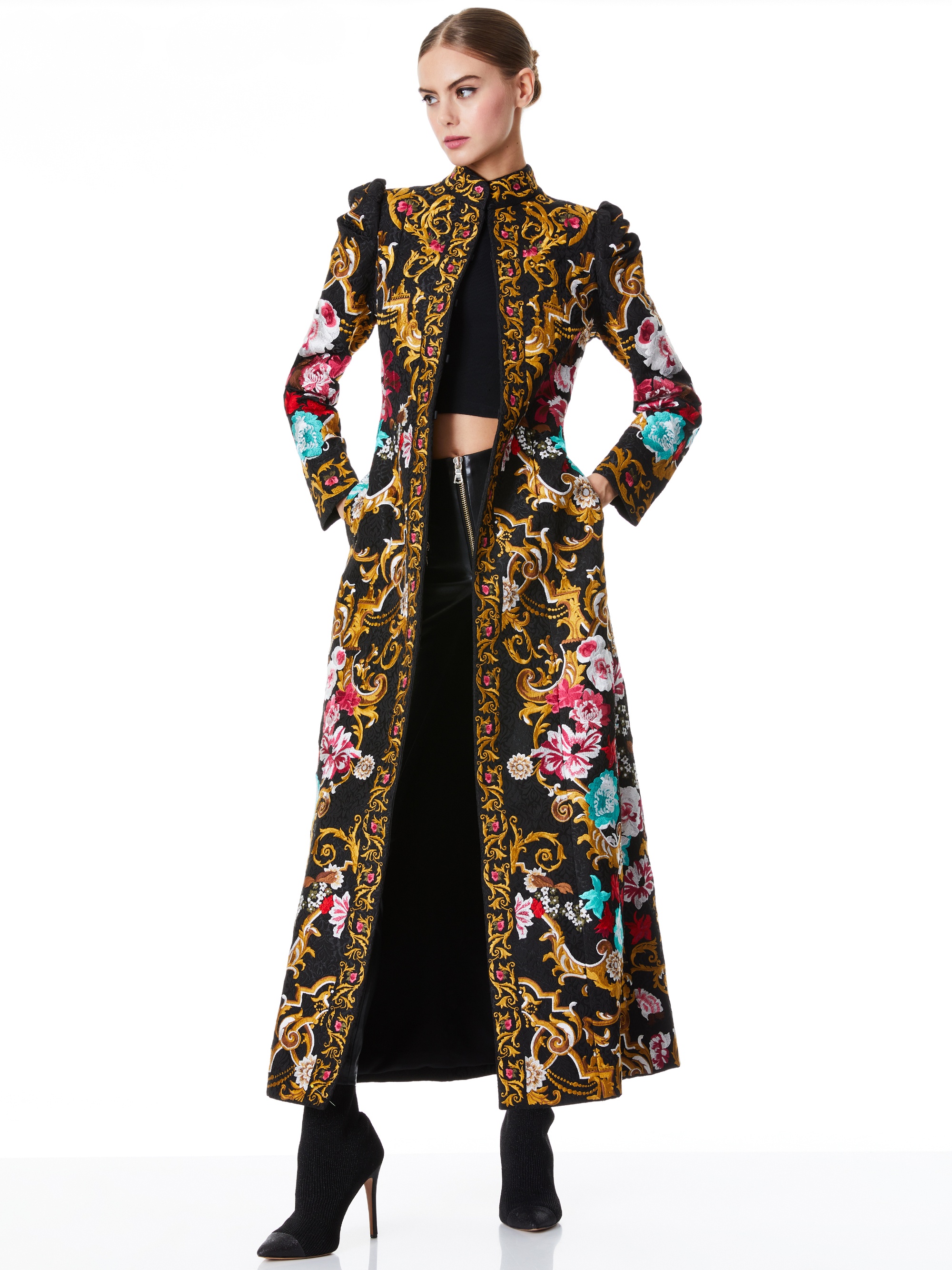 THOMAS EMBROIDERED MAXI COAT - 4