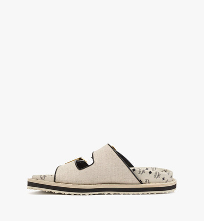 MCM Sandals in Linen Leather Mix outlook