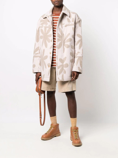 JACQUEMUS flower print shirt coat outlook