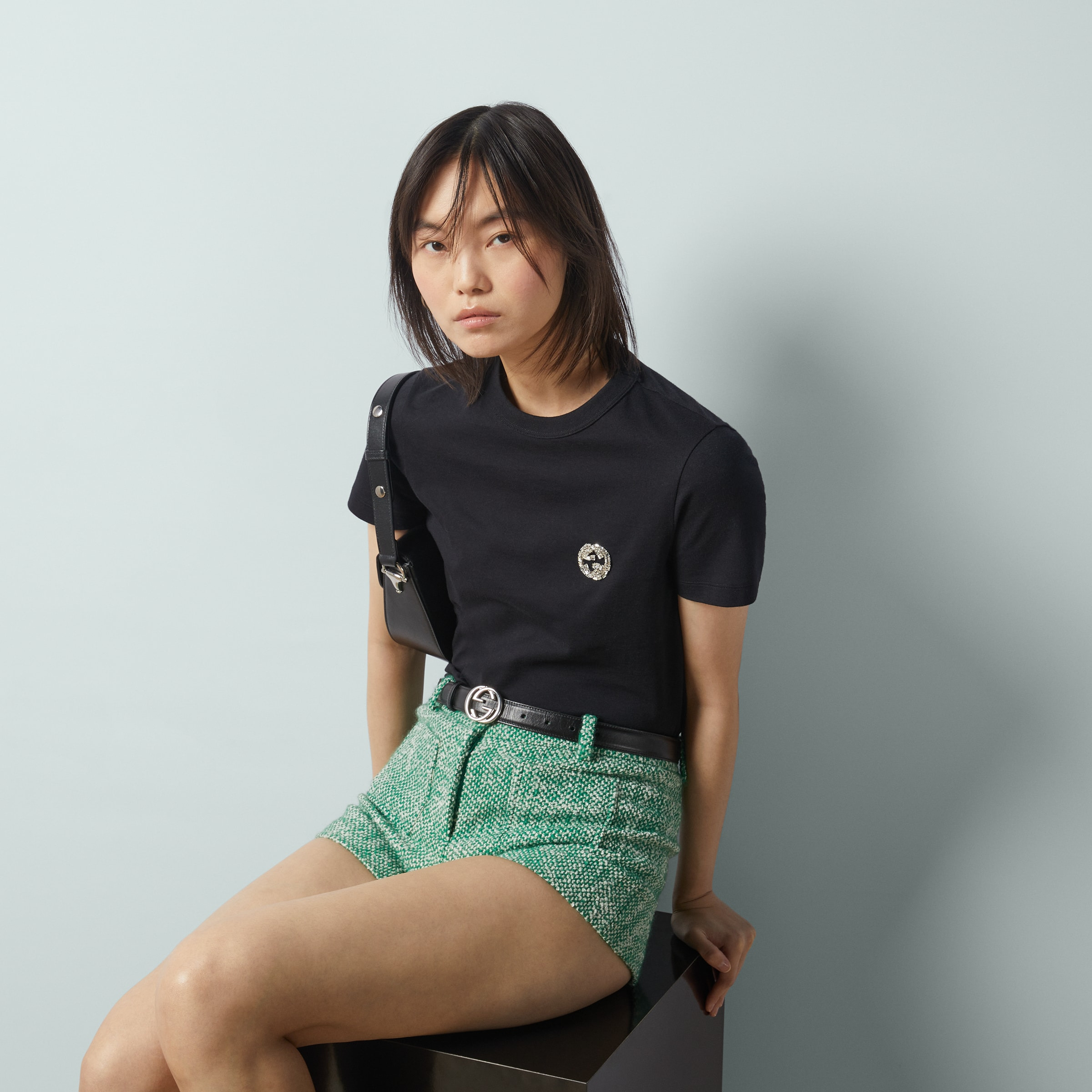 Cotton jersey T-shirt with Interlocking G - 5