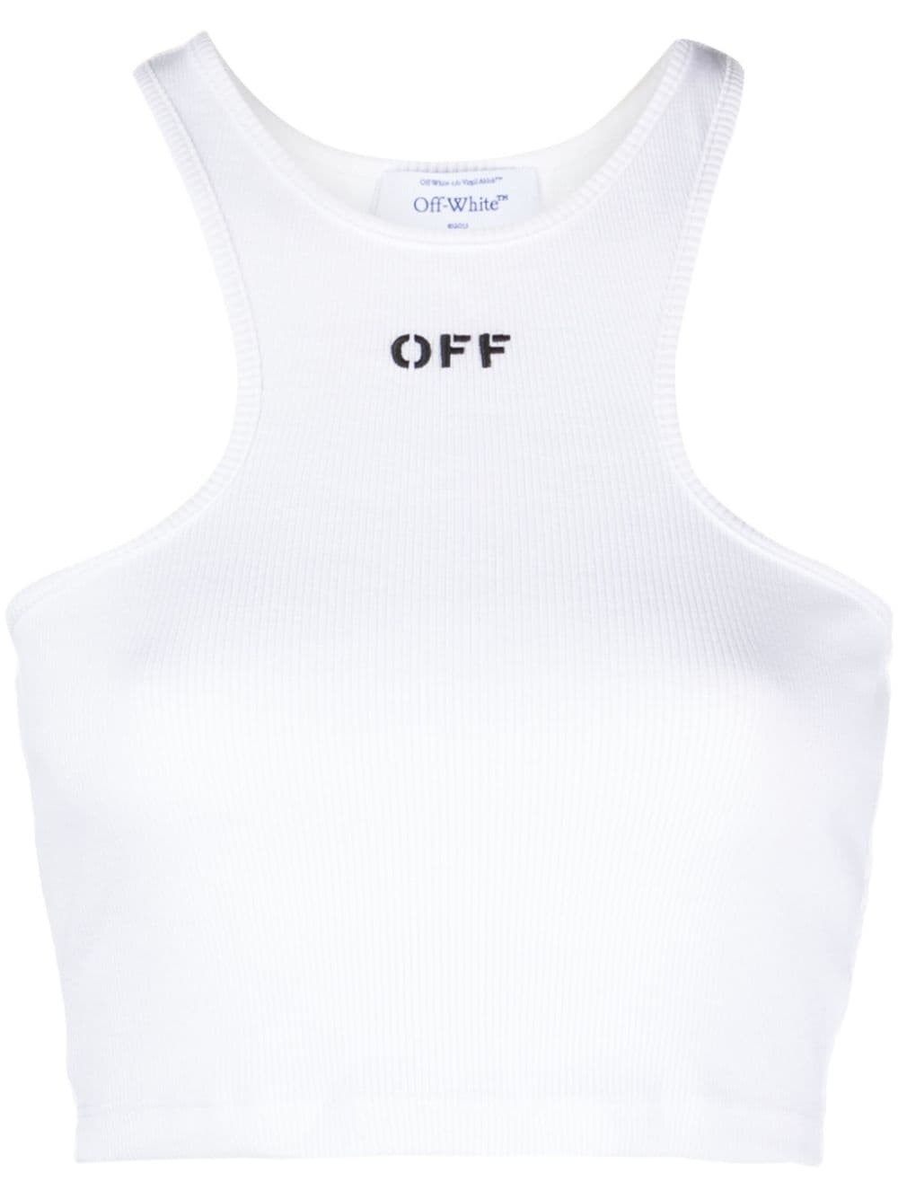 Off-Stamp ribbed crop top - 1