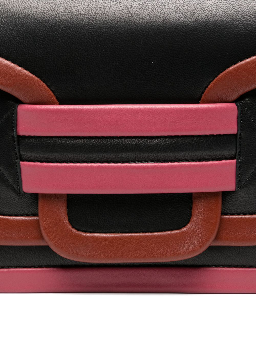 panelled leather tote bag - 4