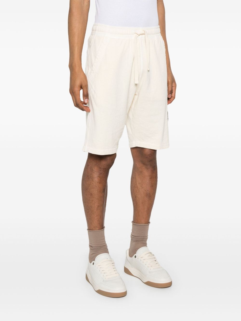 cotton track shorts - 3